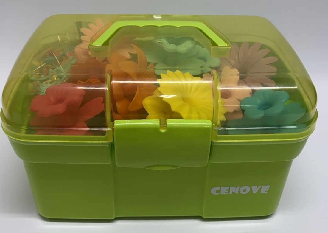 CENOVE Flower Garden Building Toy Set 115 PCS STEM Educational w/ Case