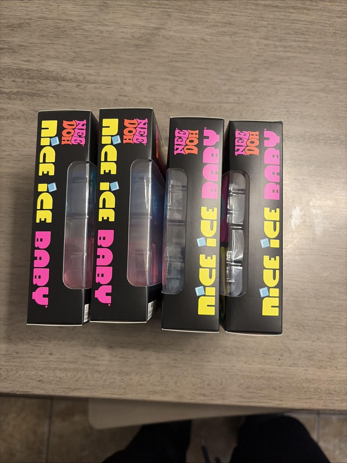 NeeDoh Nice Ice Baby 4 pack, Set of Four Nee Doh Mini Nice Cube Lot Of 4