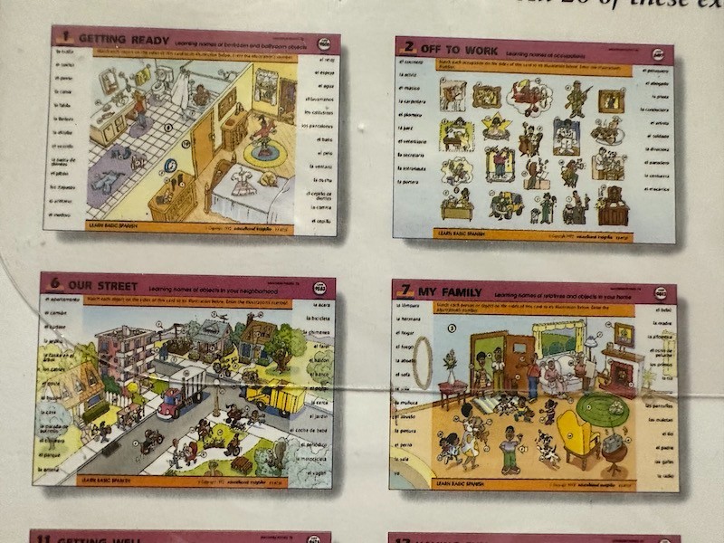 GEOSAFARI 20 Lessons LEARN BASIC SPANISH 10 Cards/20 Lessons EDUCATIONAL INSIGHT