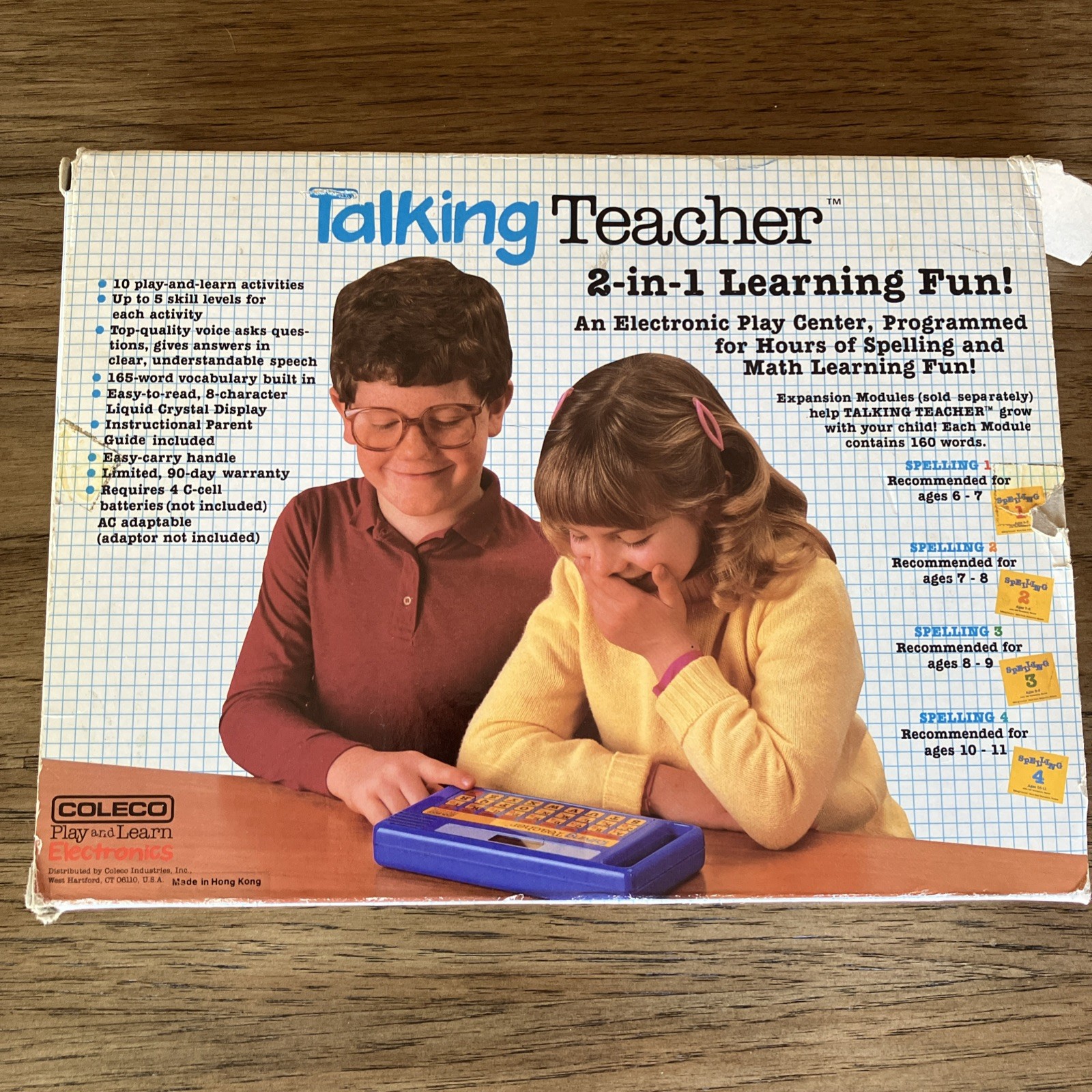 Vintage Coleco Talking Teacher Educational Toy Play & Learn Model 8100 WORKS