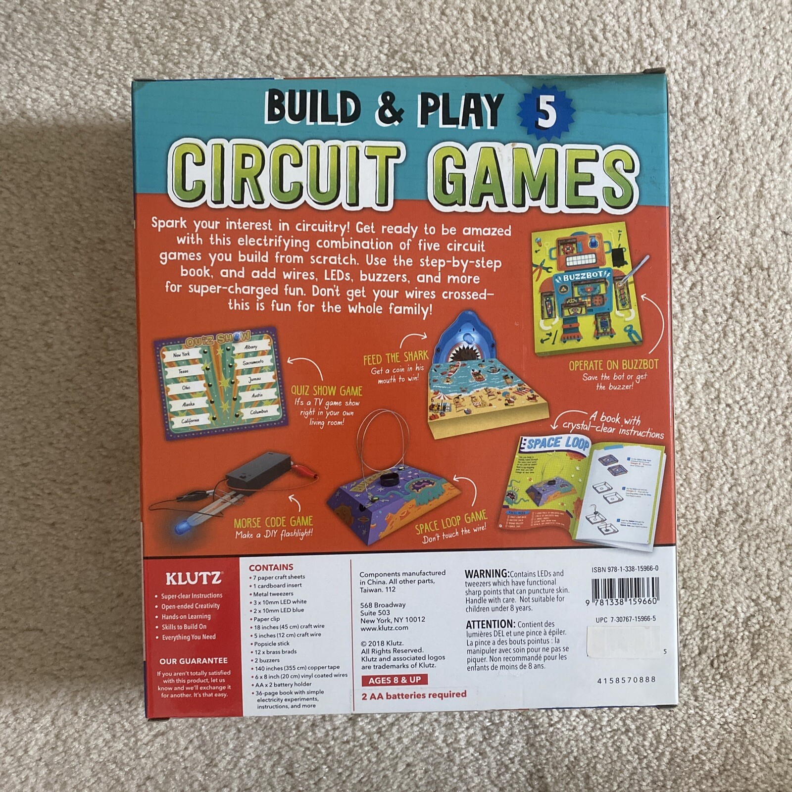 Klutz Maker Lab Book And Maker Kit Circuit Games Circuits And Electricity New