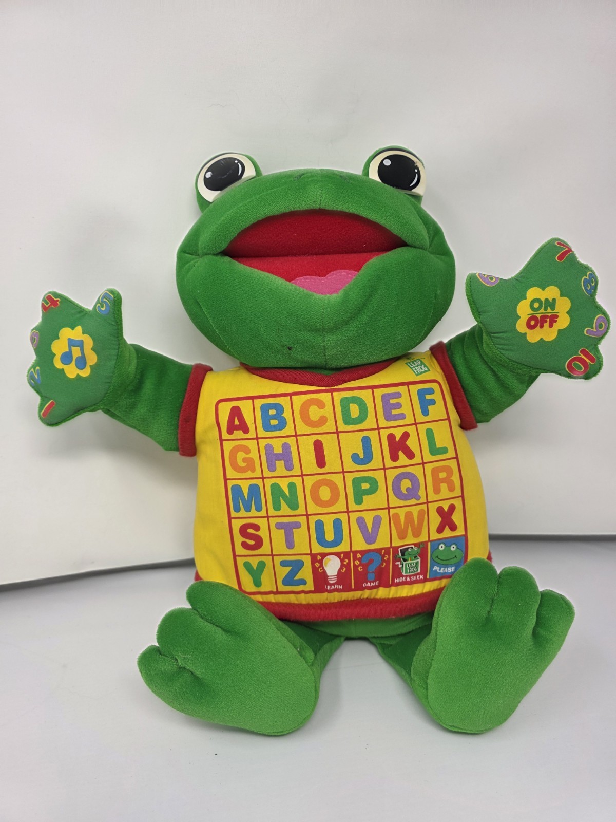 RARE 2001-03 READ & SING LITTLE LEAP INTERACTIVE PLUSH ABC LEARNING TOY 18″ TALL