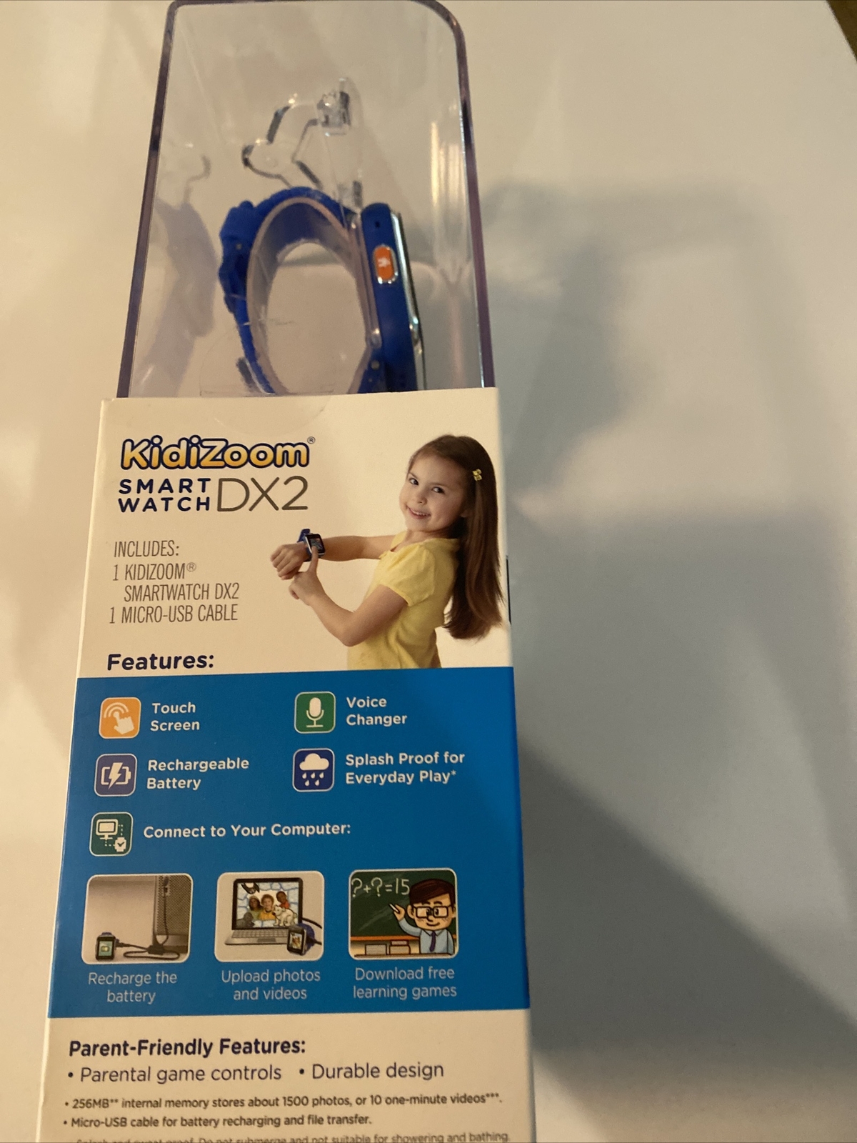 NEW VTech Kidizoom Smart watch DX2 Blue Educational Fun