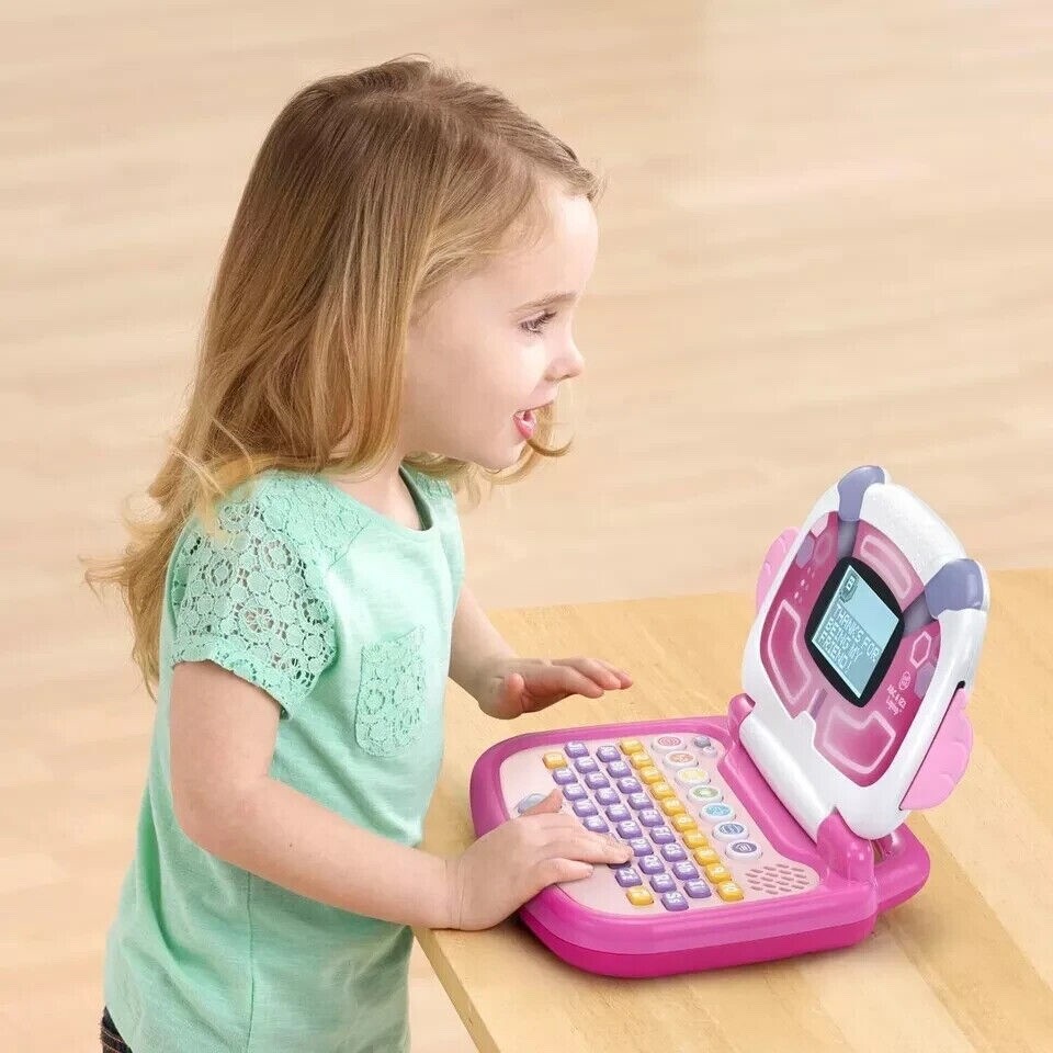 LeapFrog ABC and 123 Laptop for Preschoolers Ages 3-7 Years,PINK NEW.