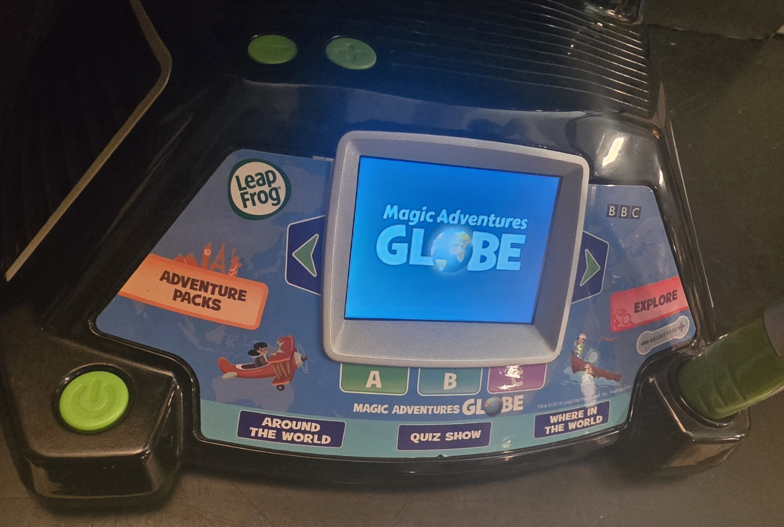 Leapfrog Magic Adventures Globe w/ LCD Integrated Video Screen Display – Tested!