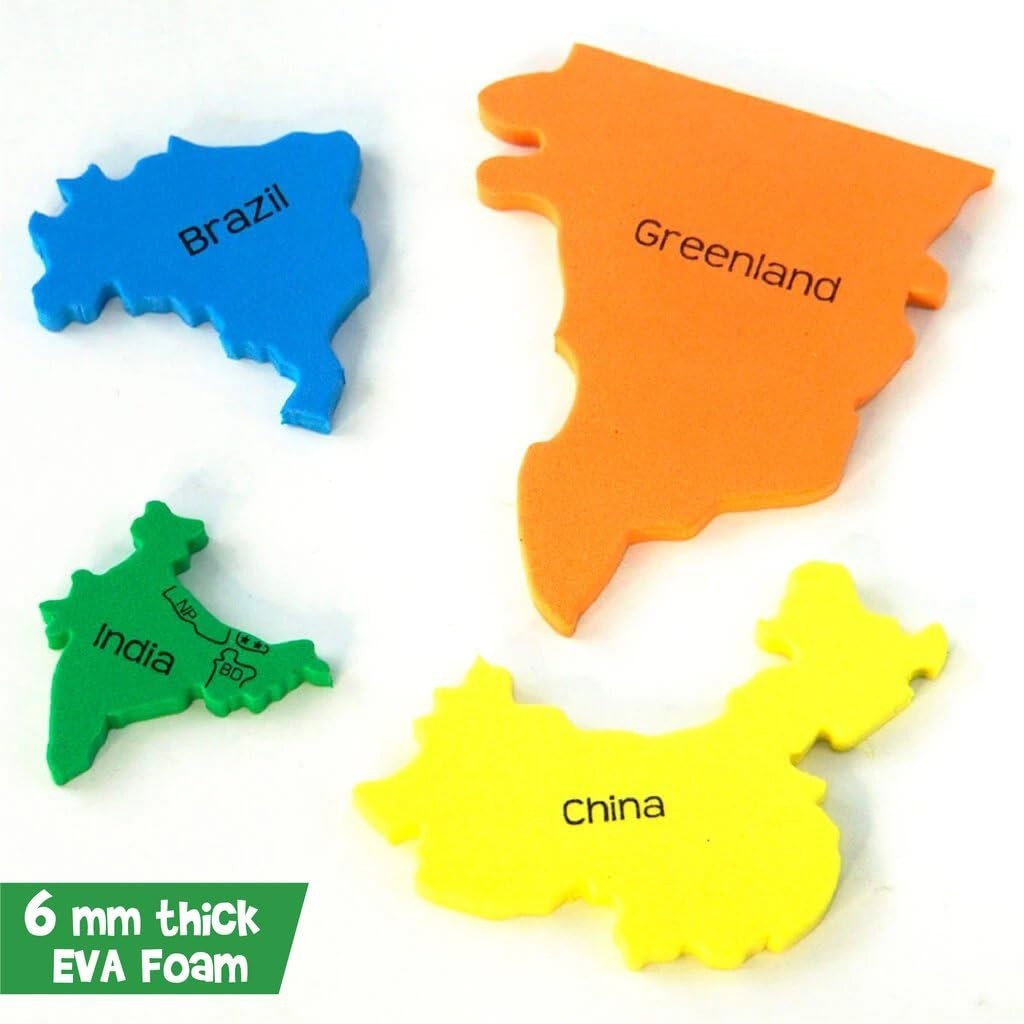 1000 Piece Puzzle World Map Geography Educational Learning School Board Toy