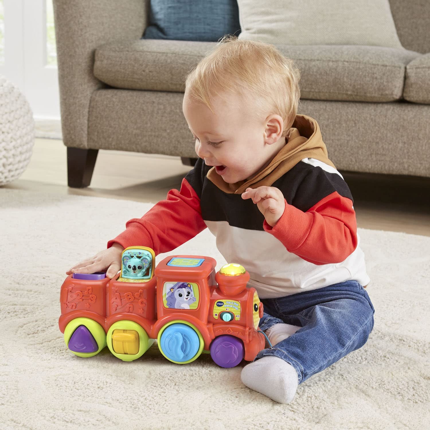 VTech Pop and Sing Animal Train 11.42 x 5.4 x 5 inches, Multicolor