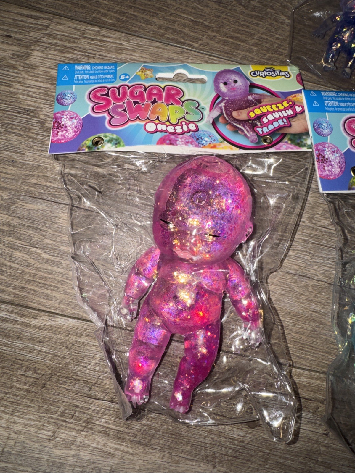 Full Set Sugar Swaps Baby Squishy 5” NEW Purple, Pink & Blue & 2 Tiny Babies