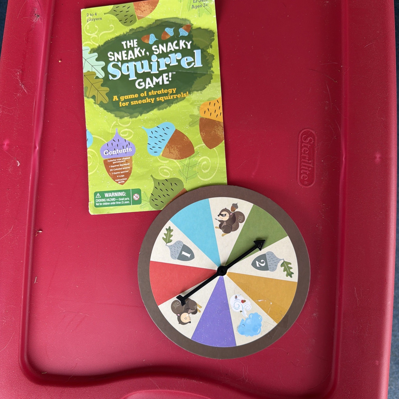 Sneaky, Snacks, Squirrel Game Preschool Board Game for Kids Ages 3 and Up CIB