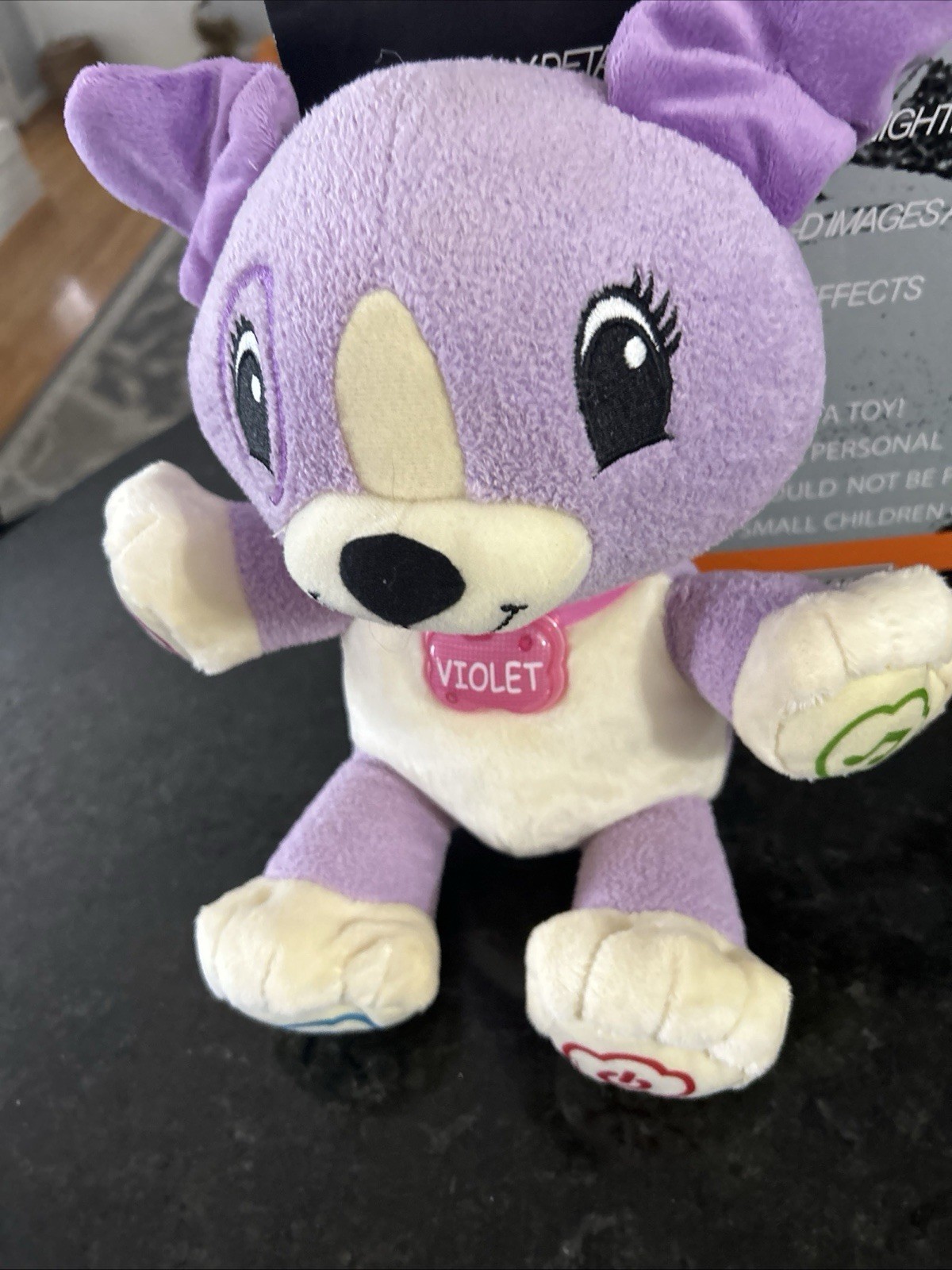 Leapfrog My Pal Violet Interactive Dog Plush 13″ Purple White