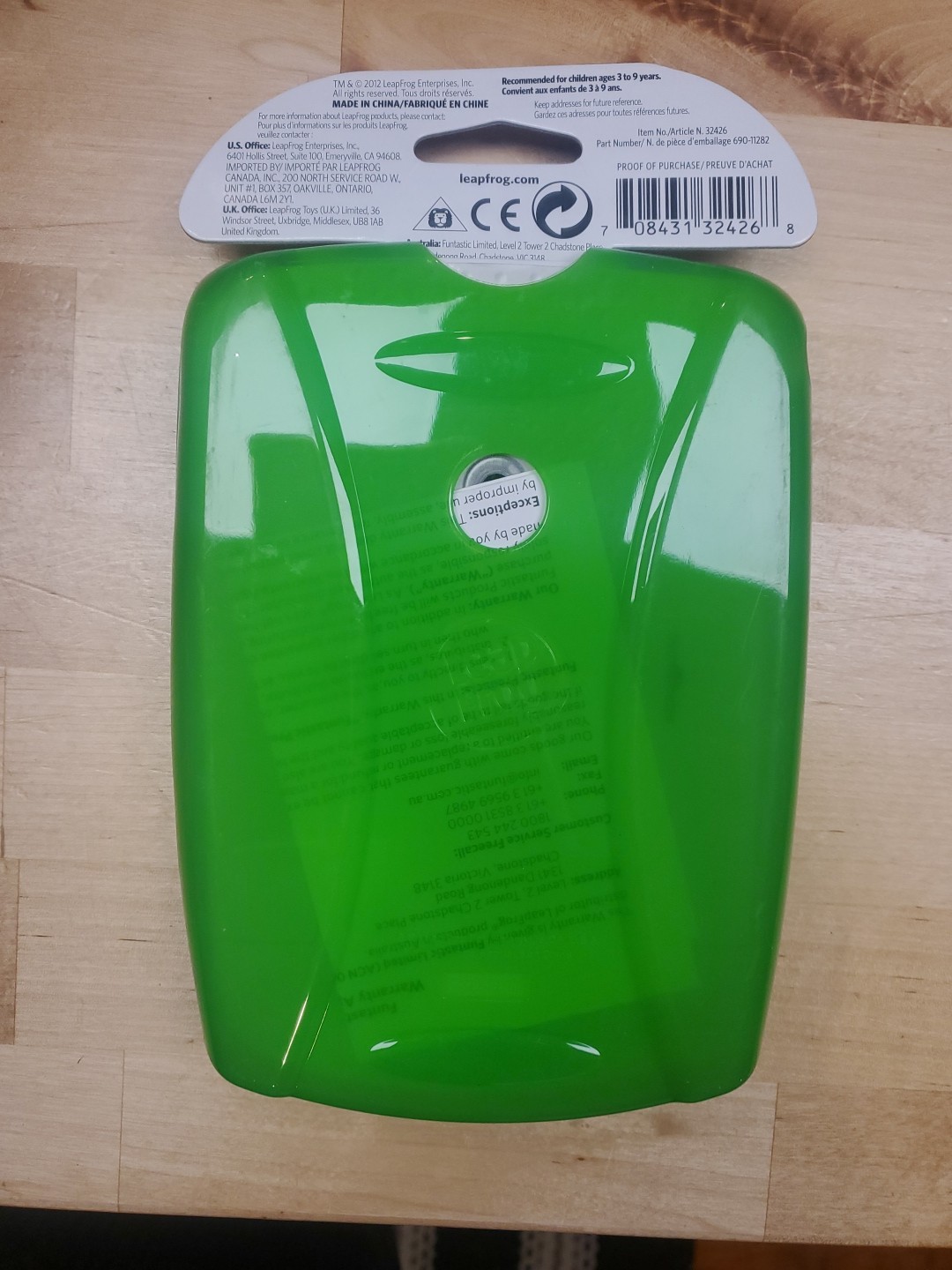 LeapFrog Green Gel Skin Protective Cover LeapPad & LeapPad 2 NEW 32426