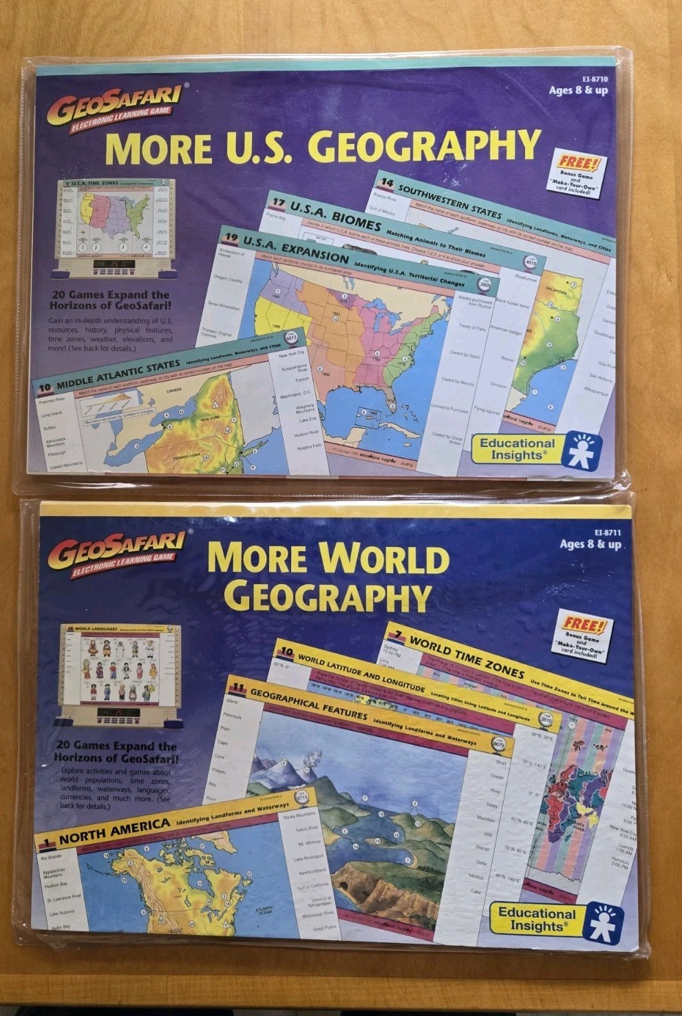 GeoSafari Electronic Learning More World Geography & More US EI-8711 & EI 8710