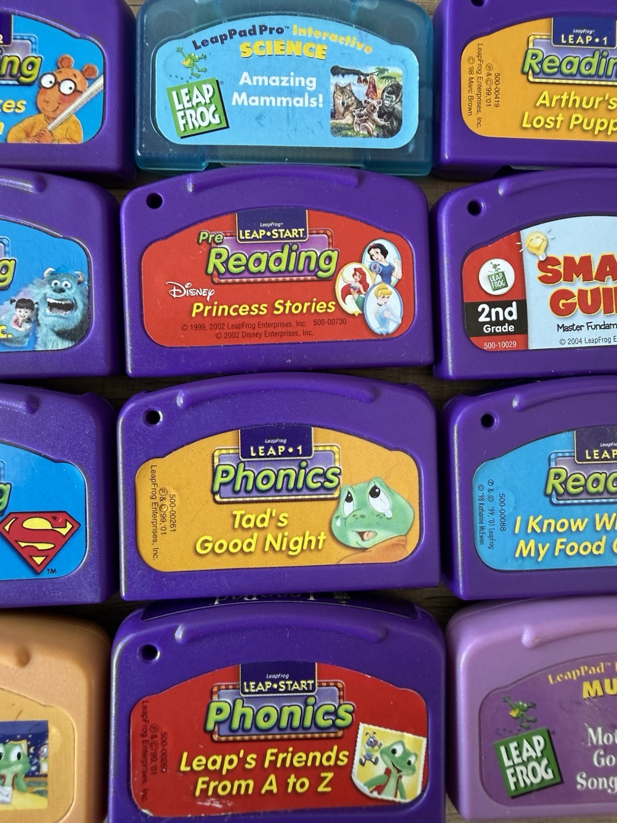 LeapFrog LeapPad Lot of 16 Learning Cartridges/Phonics Age 4-7