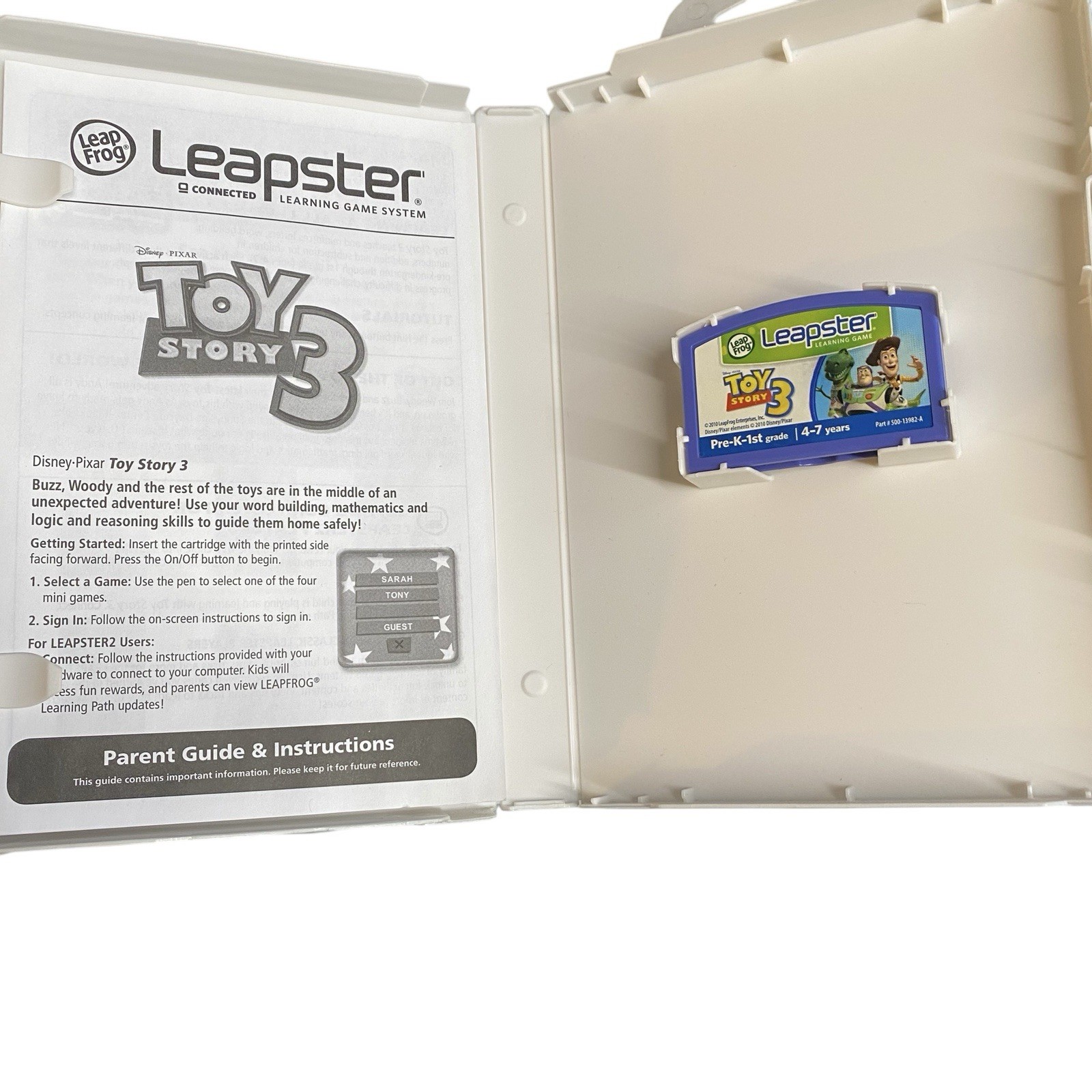 Lot Of 5 LeapFrog Leapster/Leapster 2 Learning Game Cartridges w/Cases & Manuals