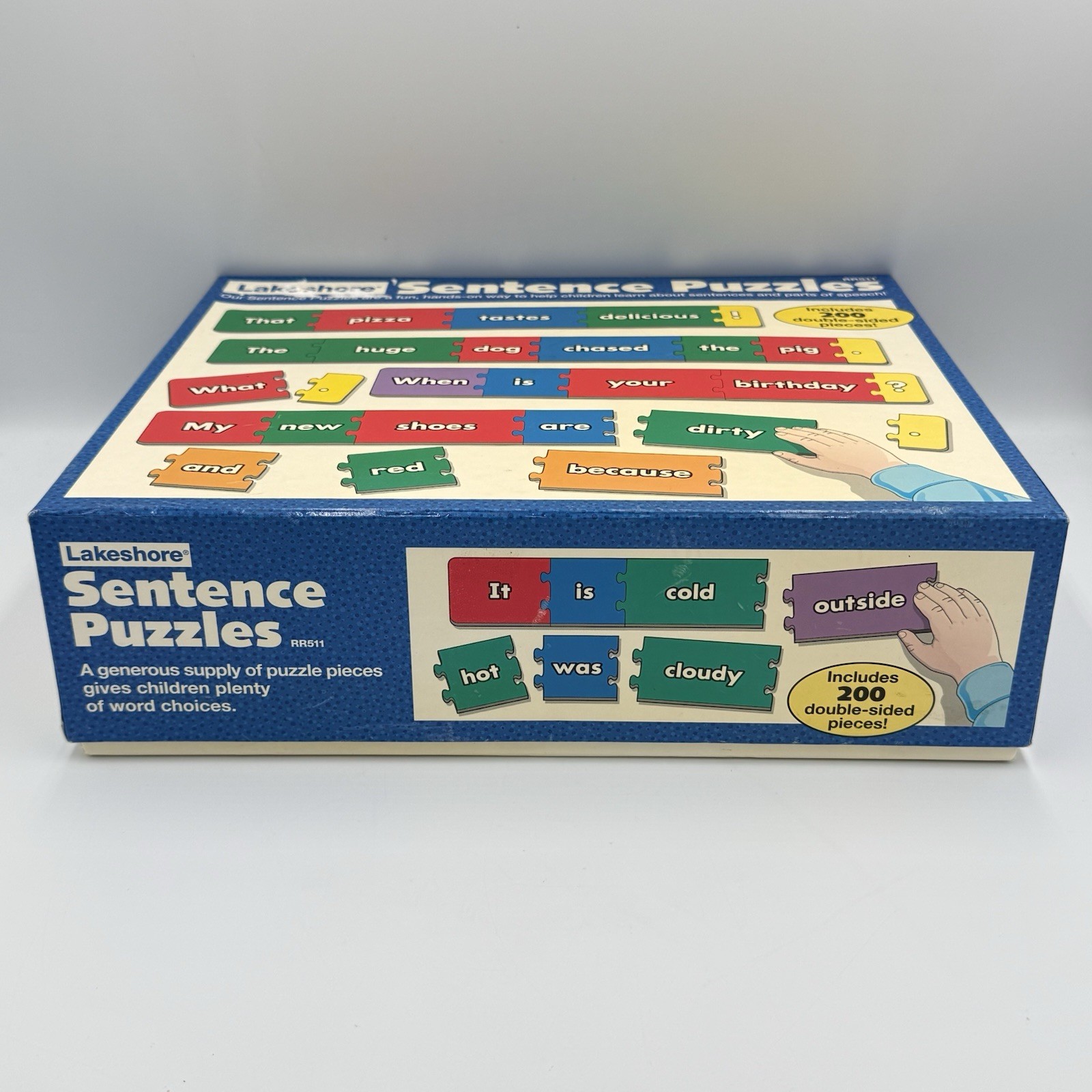 Vintage Lakeshore Learning Sentence Puzzles RR511 Grammar Parts Speech 200 pcs