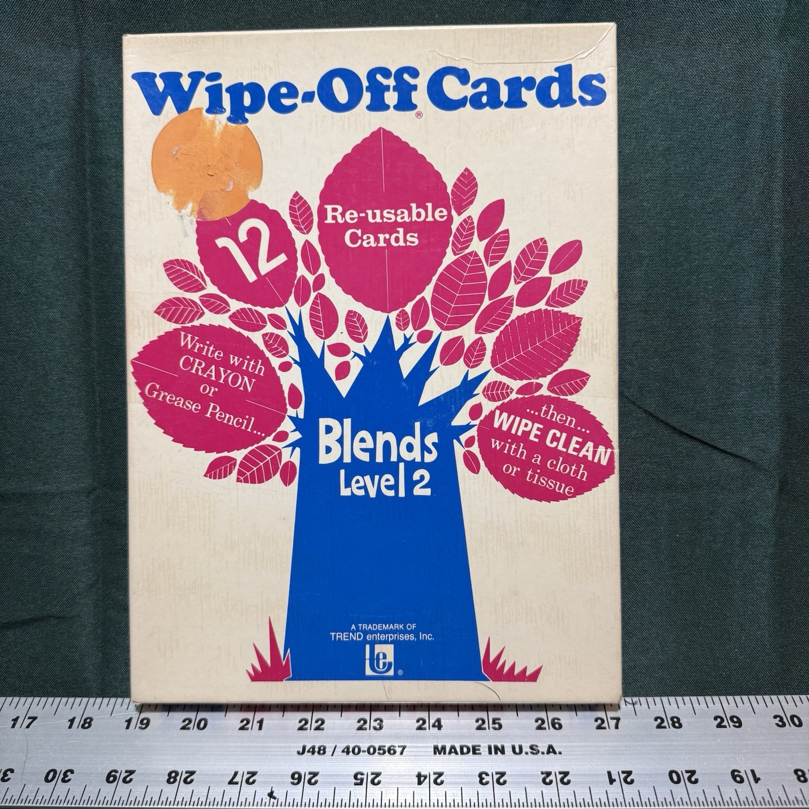Vintage Trend Enterprises “Blends L2” Wipe-Off Cards T-135 Dry Erase Boards