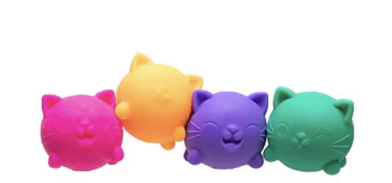 NEW Teenie NeeDoh Cool Cats 4 Pack, Four Nee Doh Mini Cats Set 100% AUTHENTIC