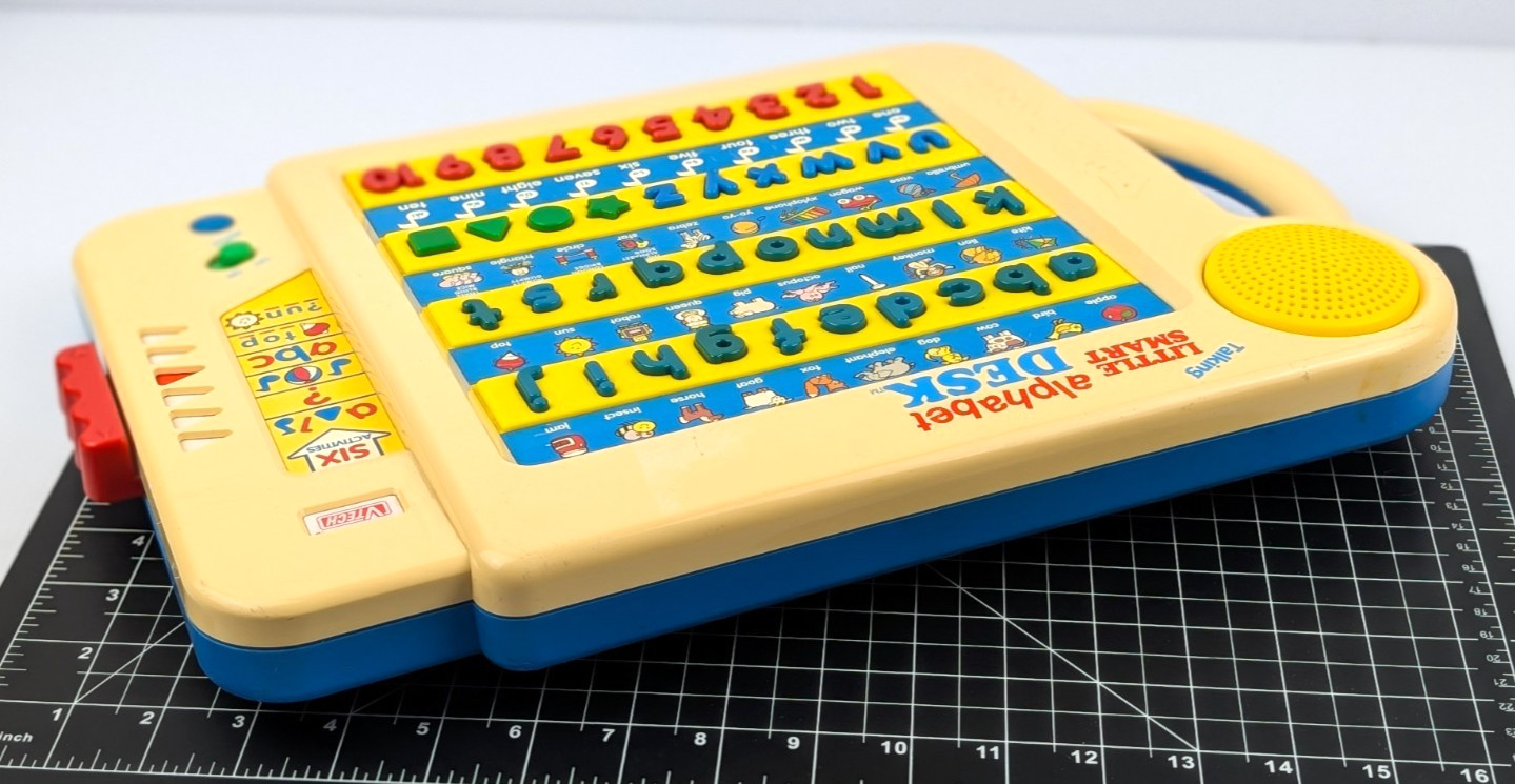 Vintage Vtech Talking Little Smart Alphabet Desk TESTED & WORKS Educational