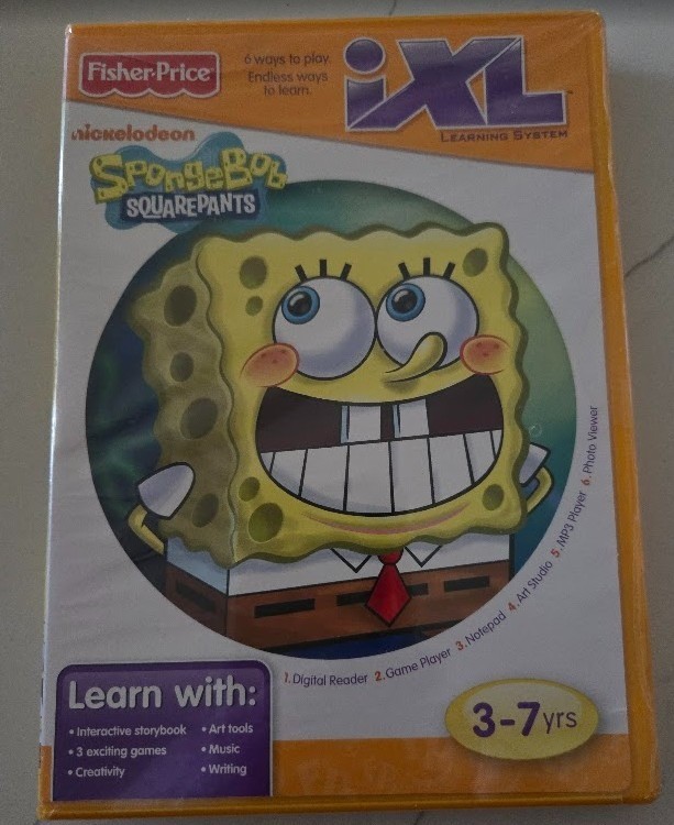 2010 Fisher Price iXL Learning System Software Spongebob Squarepants NEW!