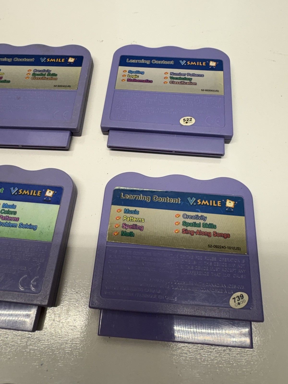 VTech V.Smile Disney Princess Game Lot Aladdin Cinderella Little Mermaid
