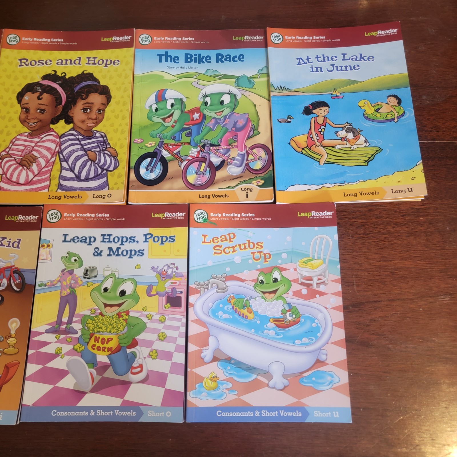 Leap Frog LeapReader Interactive Early Reading Series Books Sight Words Set Of 7