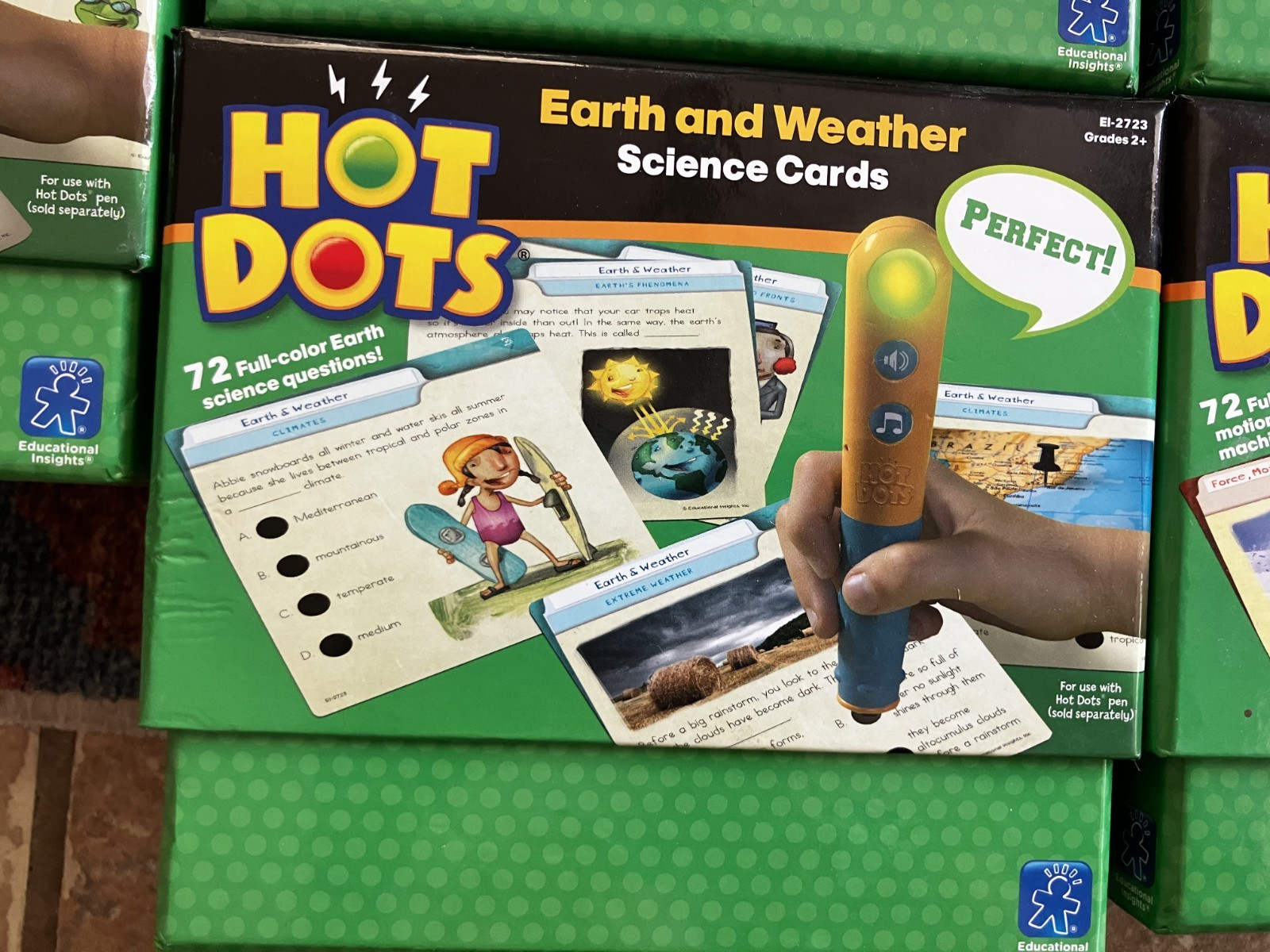 Hot Dots Science Cards Lot of 5 Complete Sets + 2 Interactive Pens Grades 2+