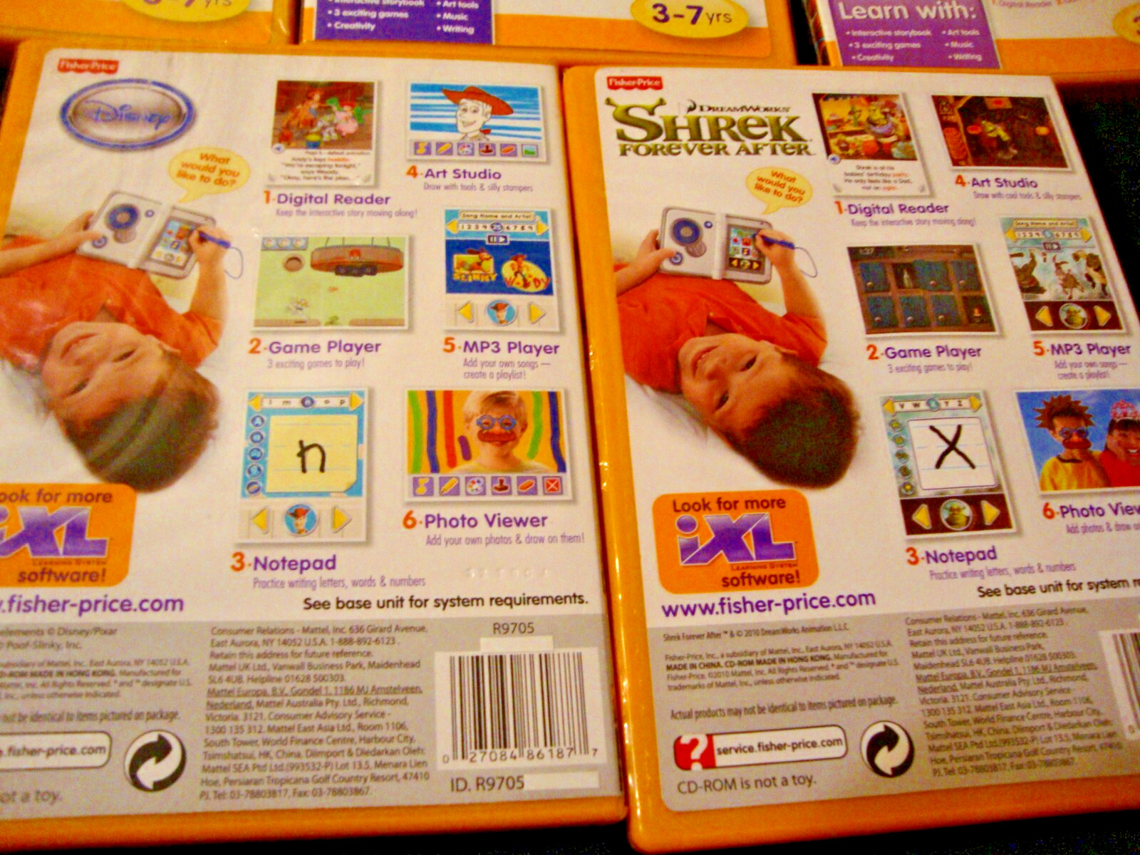 Fisher-Price iXL Learning System Software 5 Disc Lot (3-7 years) Interactive L1