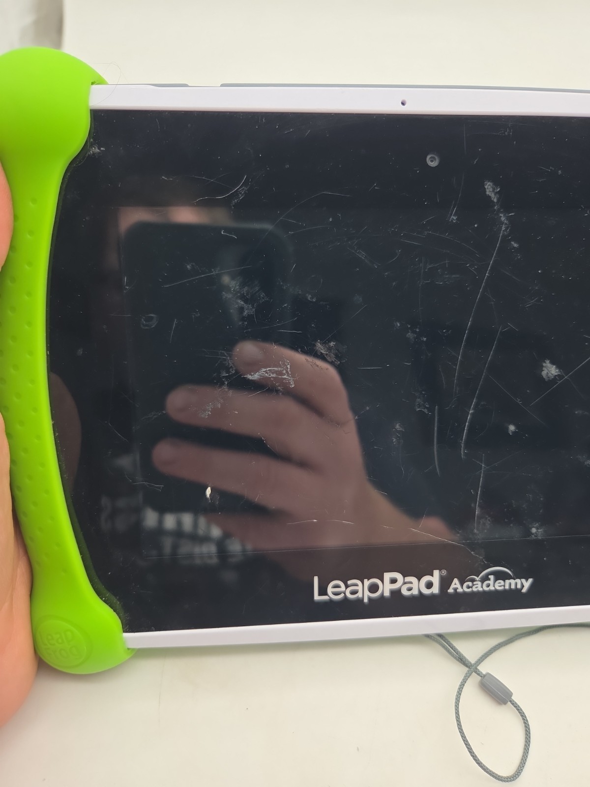 LeapFrog LeapPad Academy Kids Learning Tablet with Green Protective Bumper Case