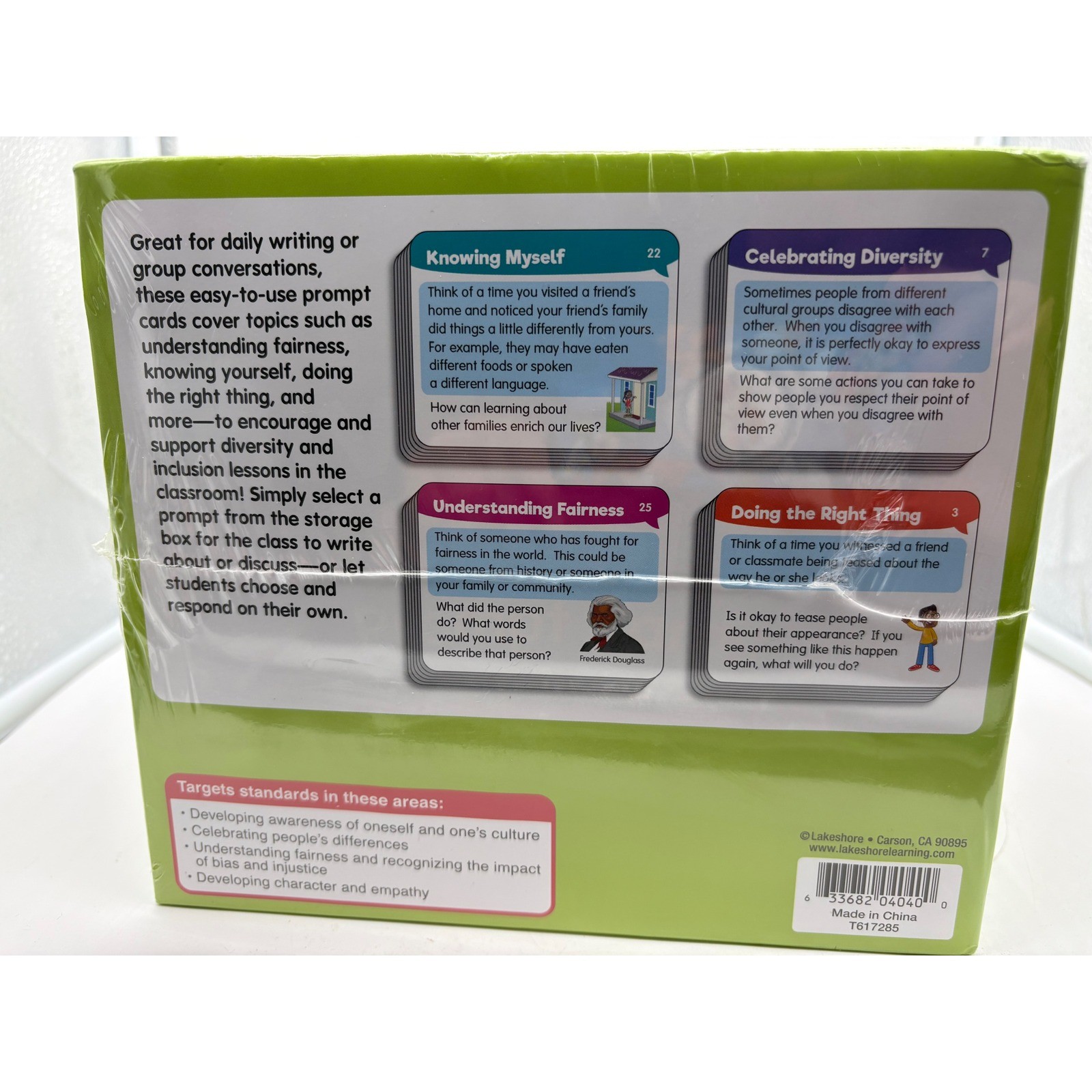 Lakeshore Diversity & Inclusion Prompt Cards Grades 3-5 Elementary School new