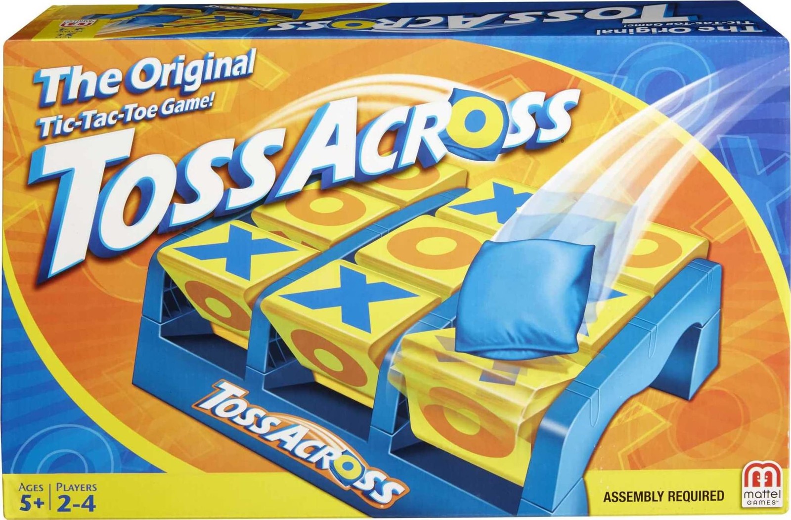 Toss Across Game, Beanbag Tic Tac Toe for 2 to 4 Players Ages 5 Years and Older