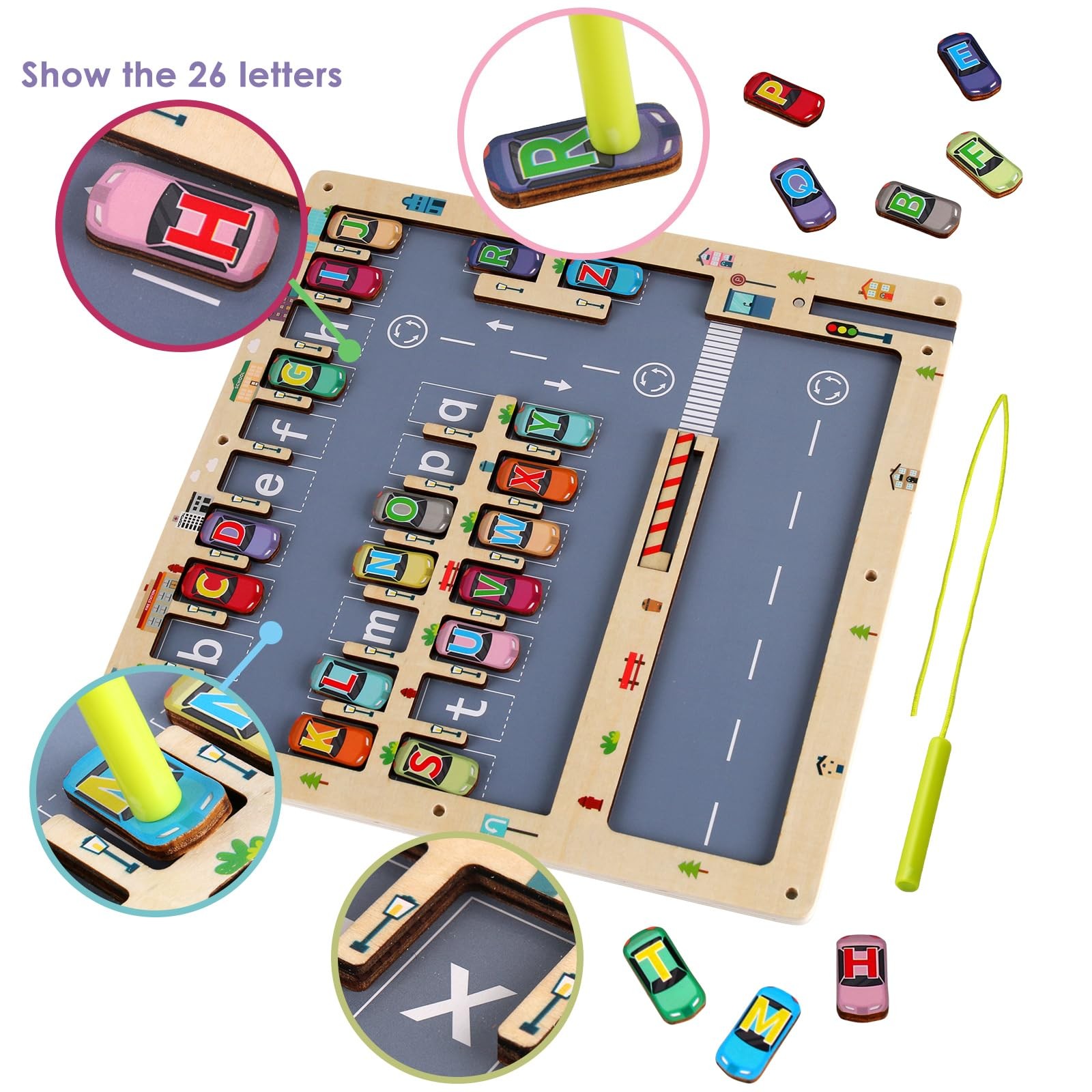 Magnetic Alphabet Maze Letter Puzzle for 11.8 inches x inches,
