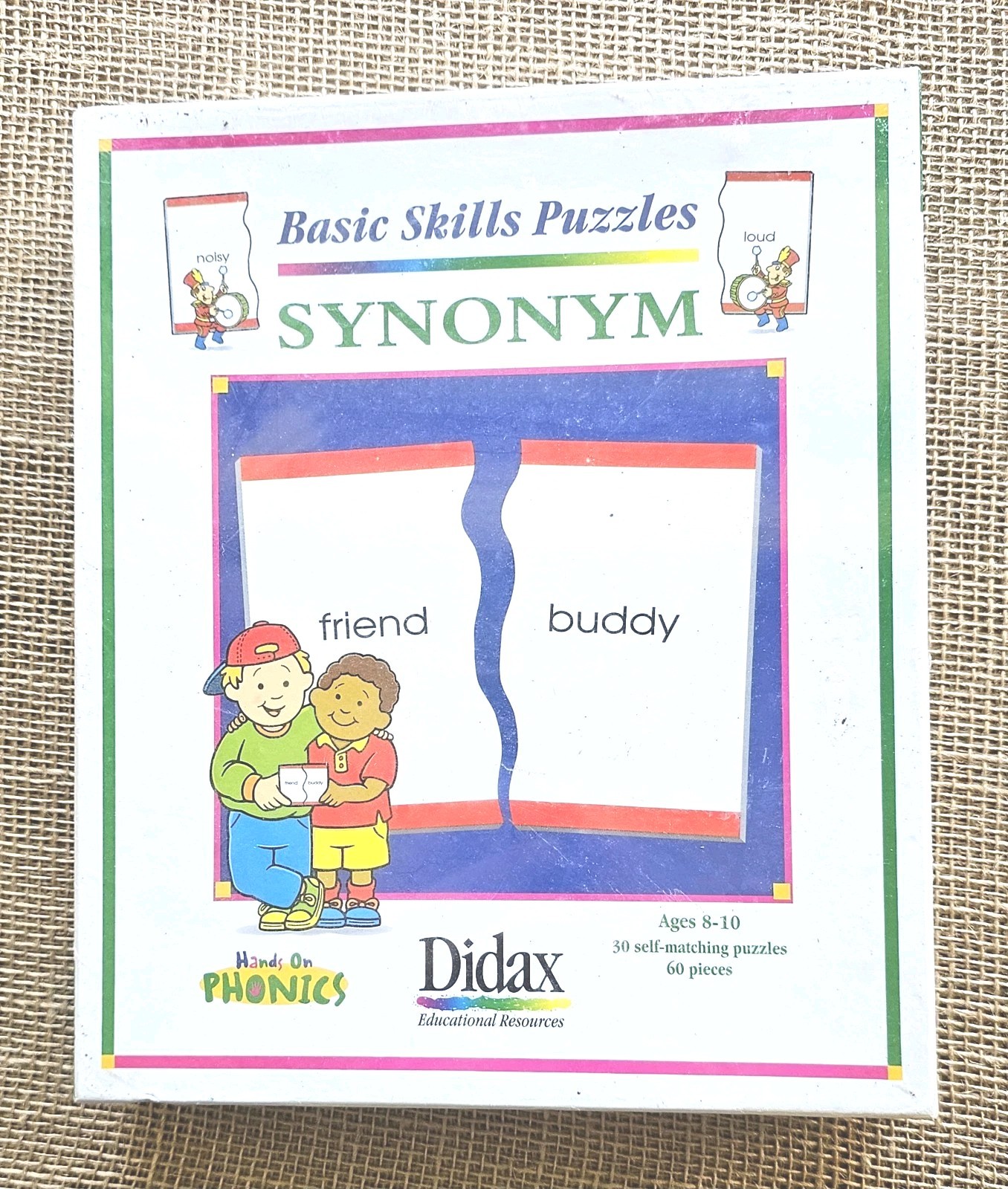 Didax Ed Resources Basic Skills Puzzle Synonyms Grammar 60pc