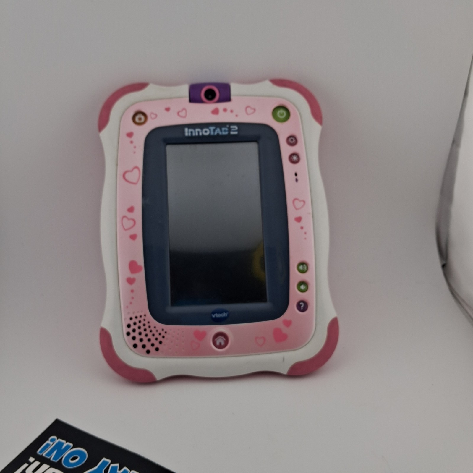 VTech InnoTab 2 LearnTablet With Camera & Stylus. Tested, Works. Pink And White.