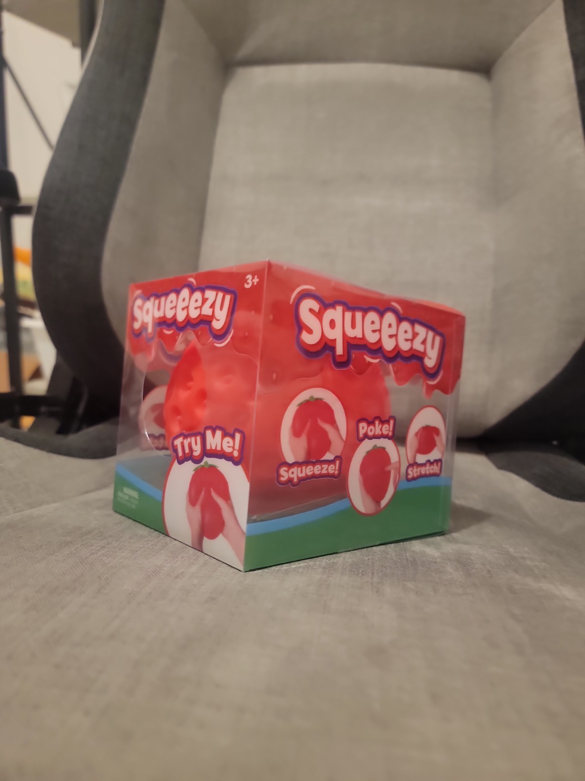 Sunny Days Jumbo Squeezy Strawberry Squishy Toy Stress Relief Sensory Fun