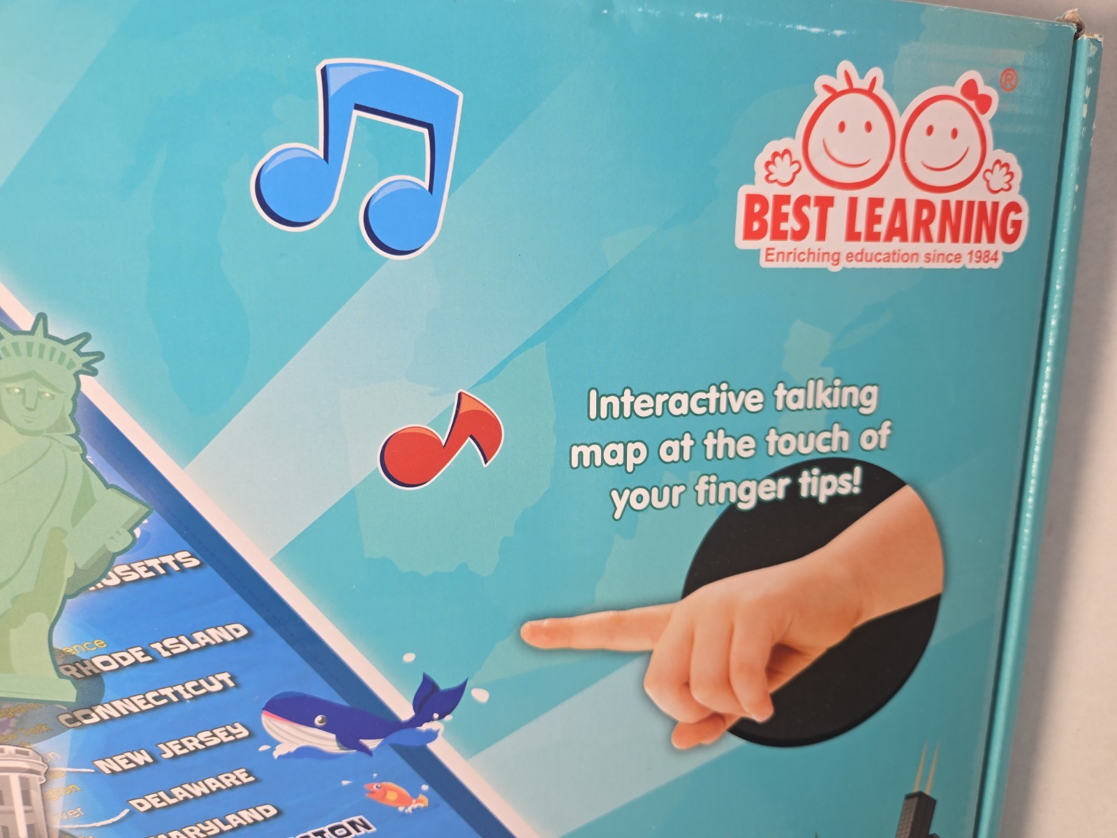 BEST LEARNING i-Poster My USA Interactive Map Educational Talking Toy Kids New