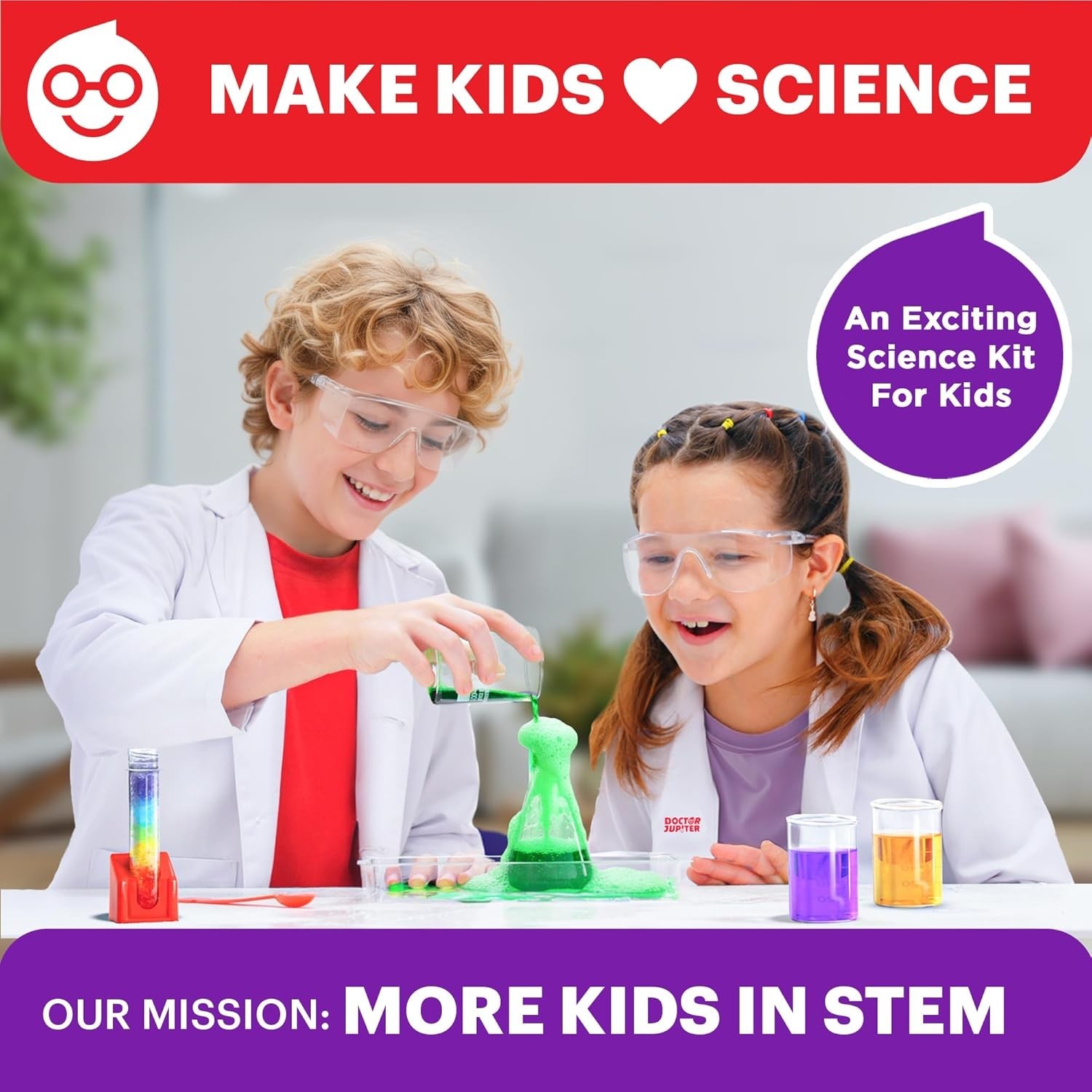 Doctor Jupiter Ultimate Science Kit Kids Ages 8+ Years STEM Toy 135+ Experiments