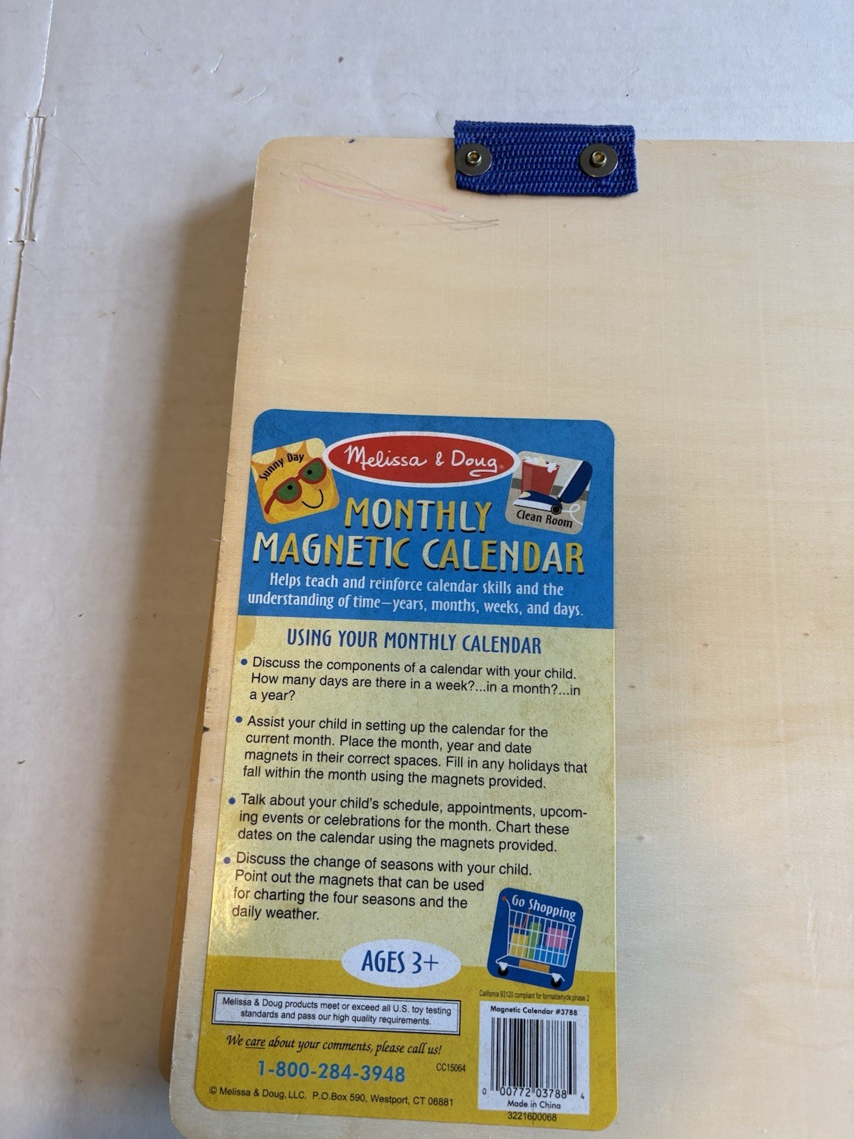 Melissa & Doug Hanging Magnetic Monthly Wall Calendar