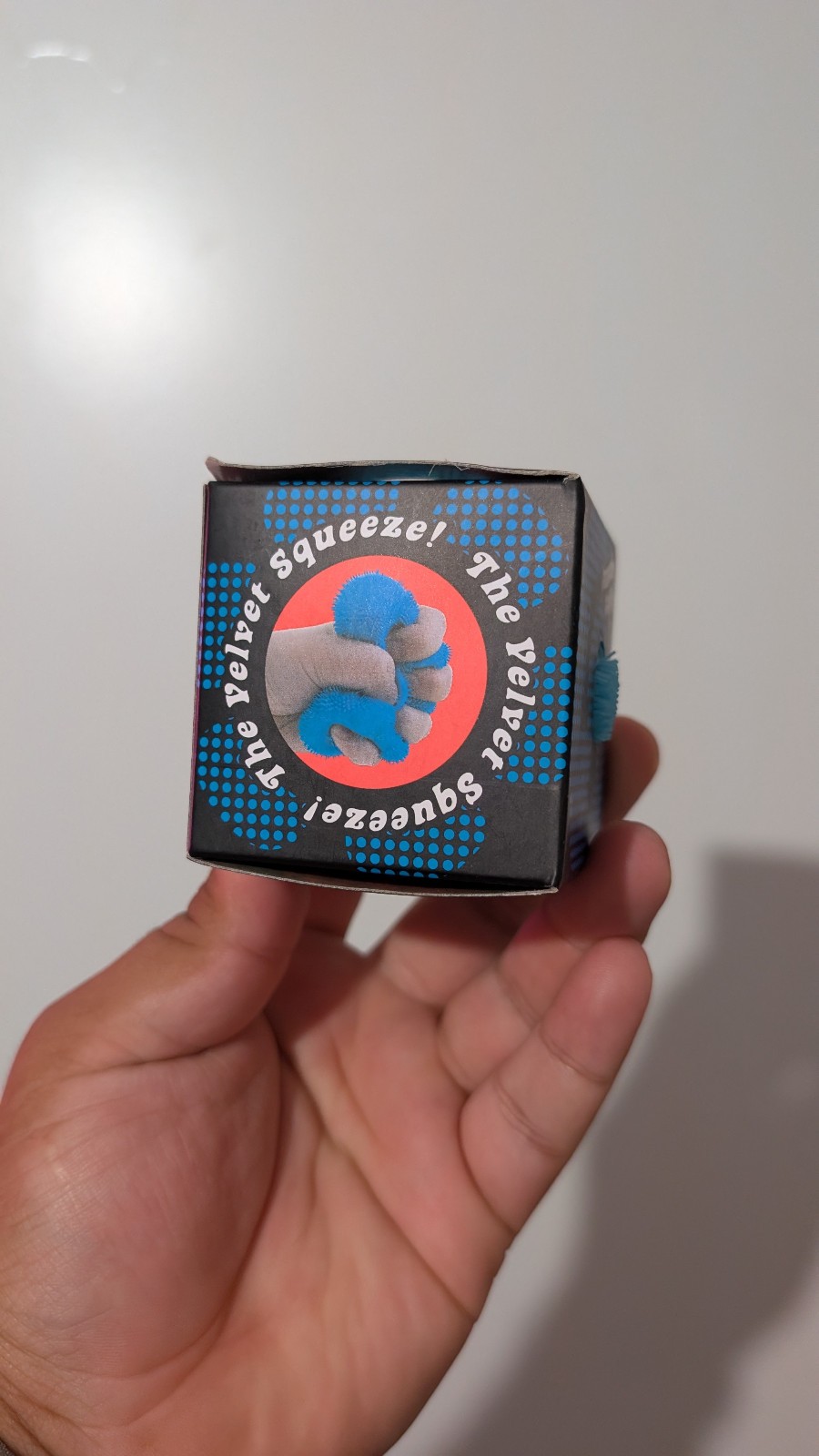 NEW Blue Needoh FUZZ BALL Nee Doh Squishy Fuzzball AUTHENTIC US Squeeze Squish