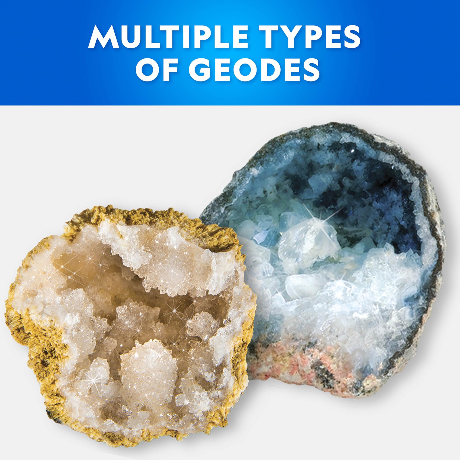 Blue Marble National Geographic Break Open 15 Premium Geodes Science Kit –