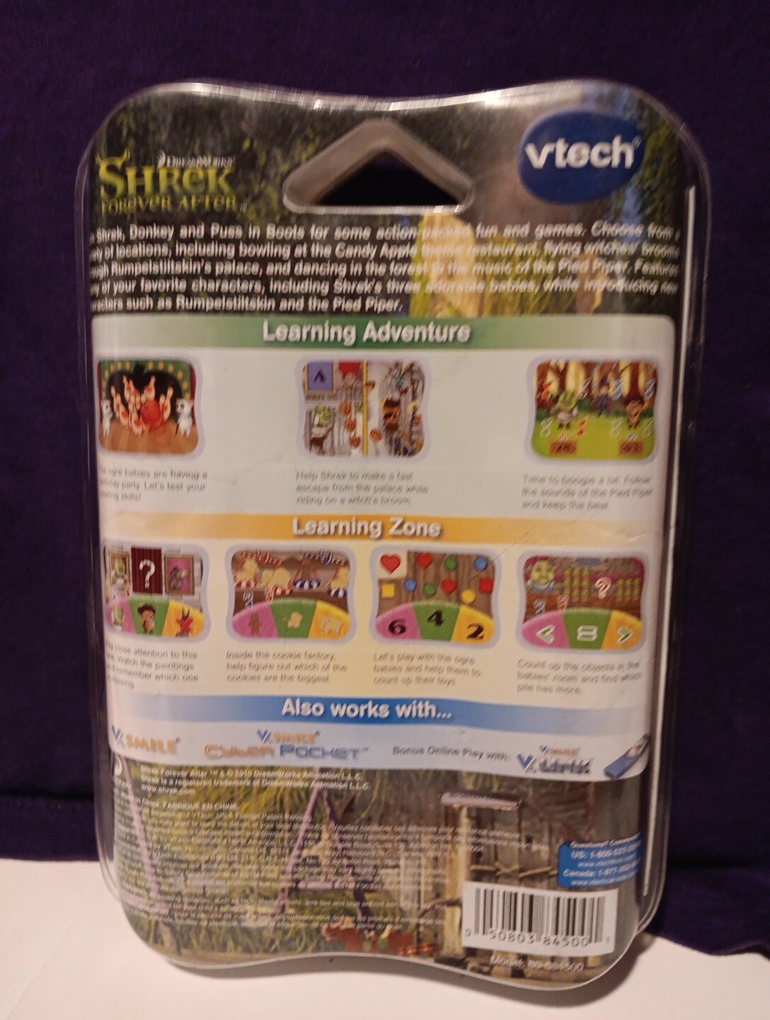 VTECH V.Smile Motion Shrek Forever After Game Cartridge NEW SEALED Fast Shipping