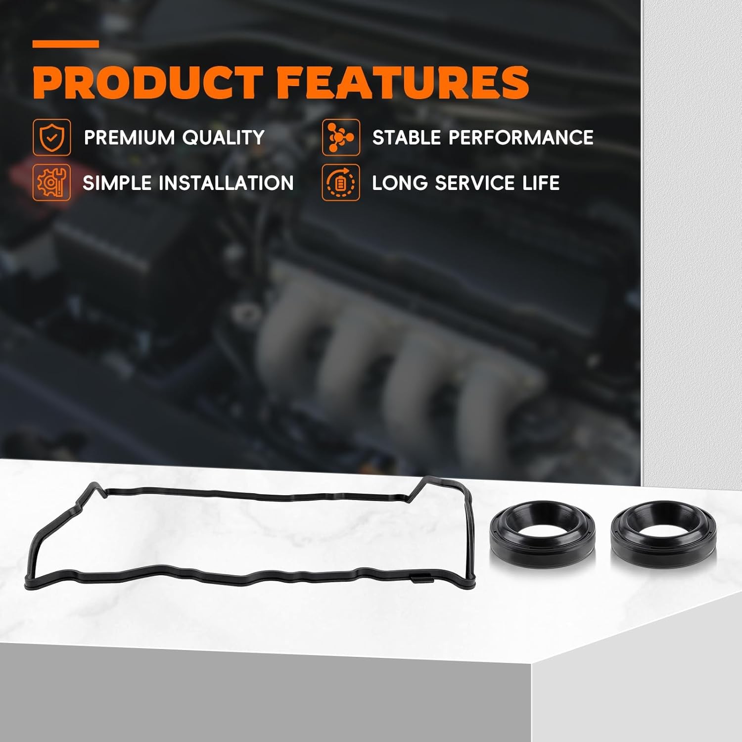 Valve Cover Gasket 2.5L L4 Fit for Nissan Altima 2007-2012 Rogue 2008-2012 Sentr