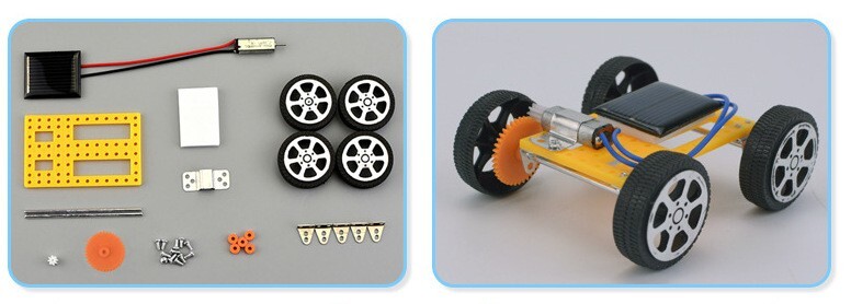DIY STEM Toys Solar Cart Kit for Kids 8-16 Years Old