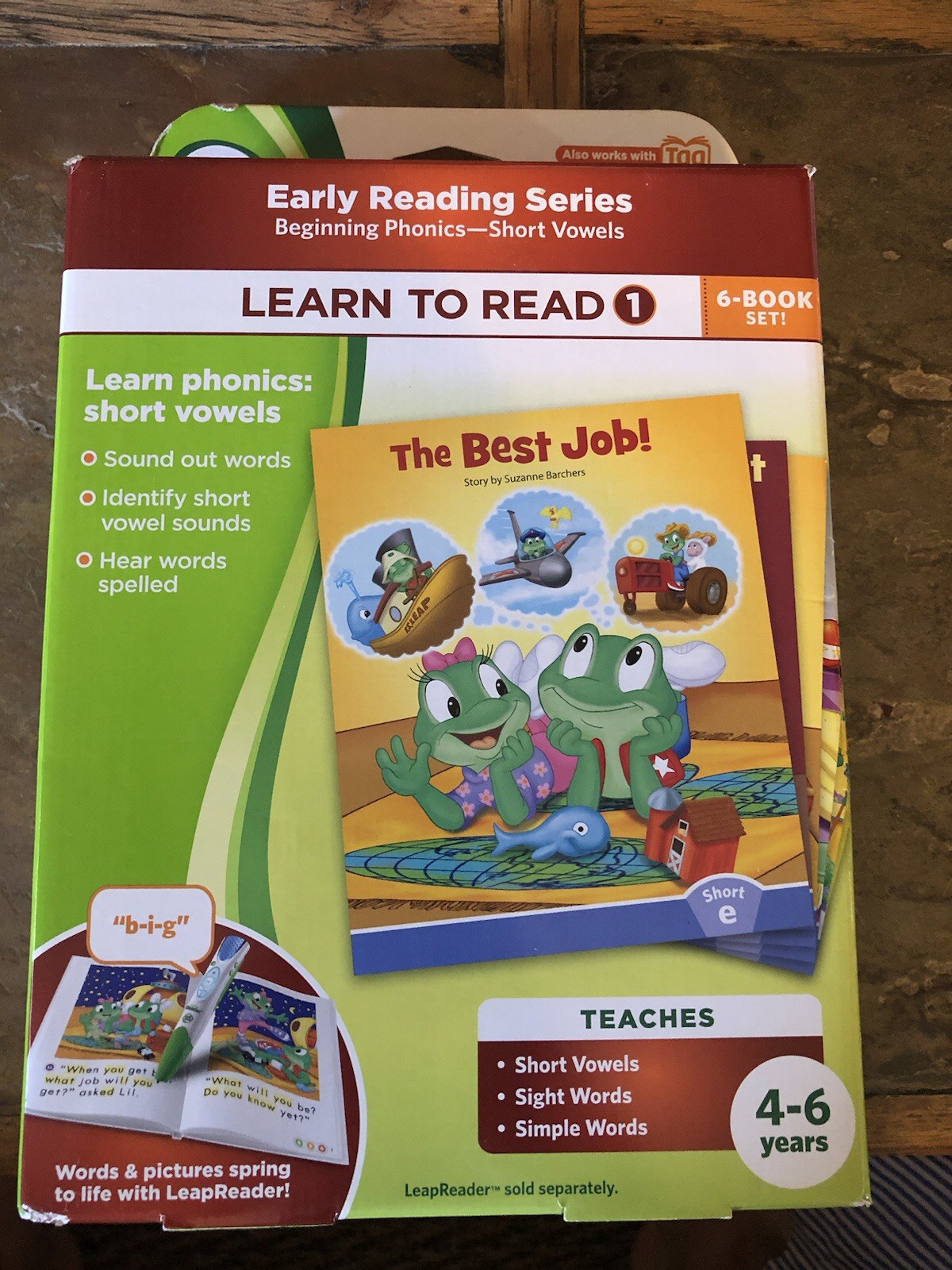 Leap Frog Leap Reader Learn To Read 1 Early Reading 6 Book Set Tag Phonics New