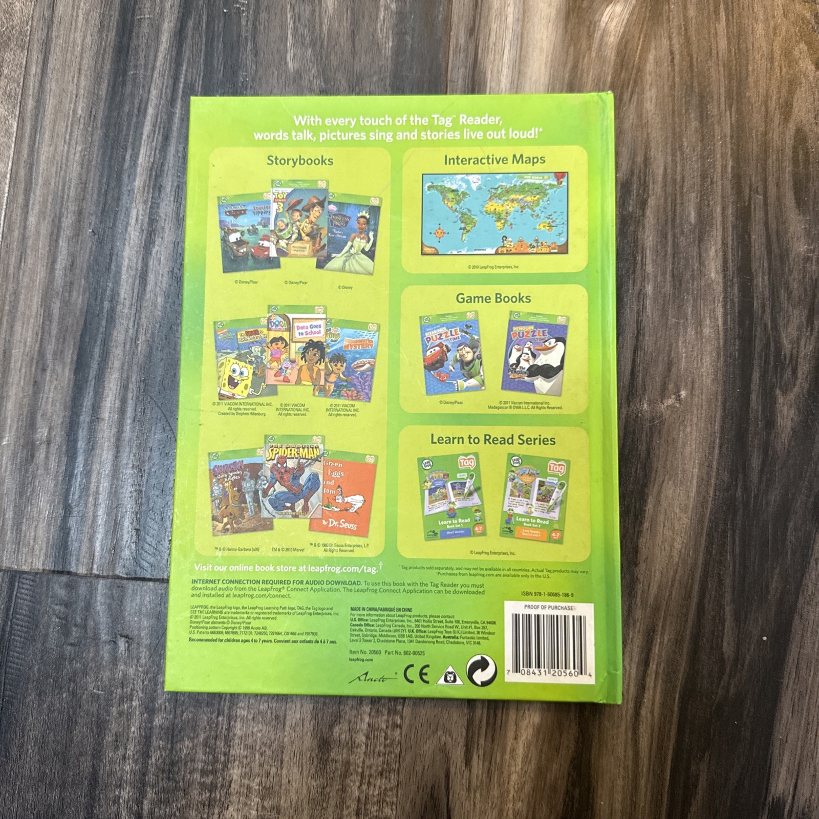 LeapFrog Tag Pen LeapReader book — Disney Pixar’s FINDING NEMO: LOST AND FOUND