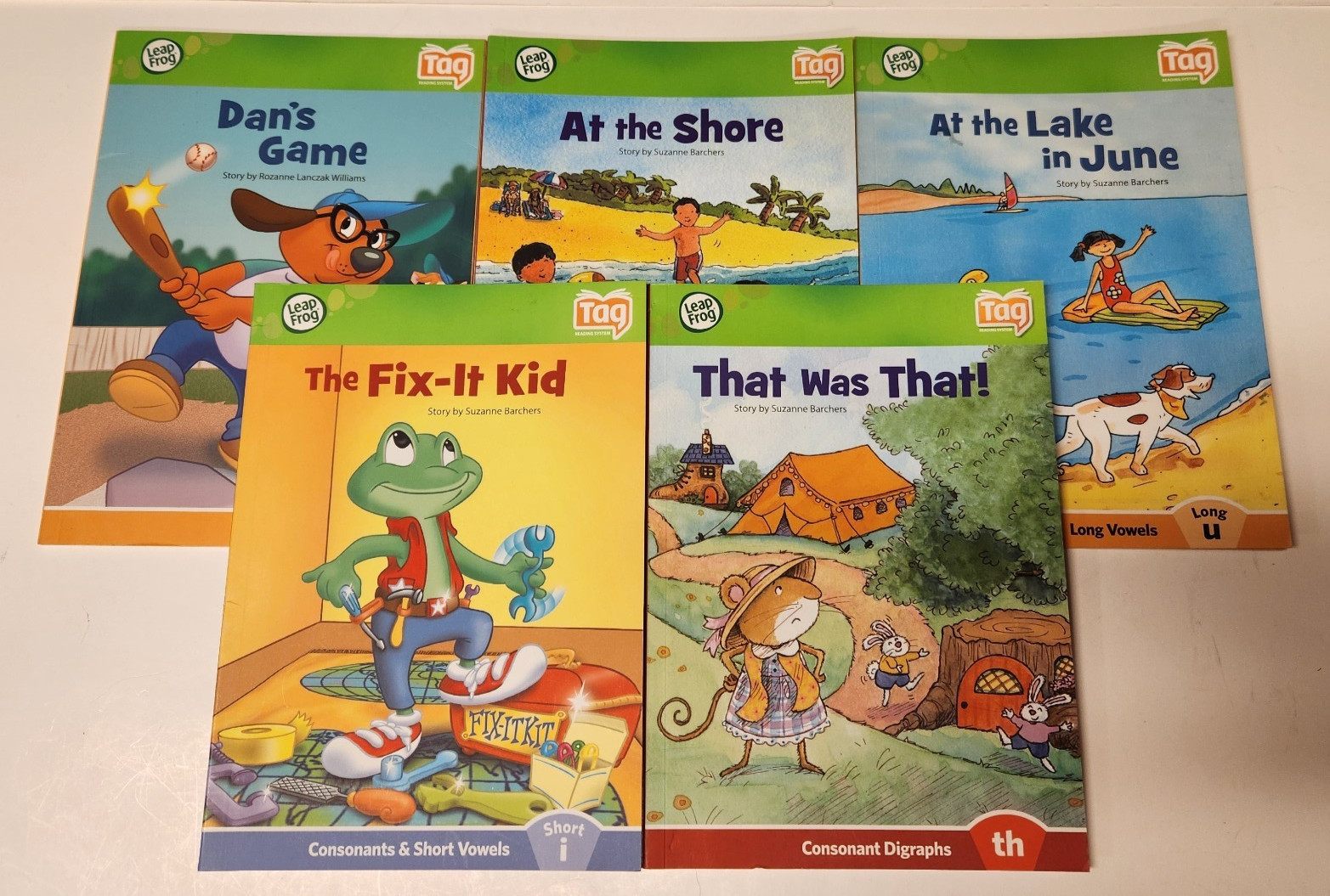 LeapFrog Tag Reading System Lot of 15 Softcover Books LeapReader Learn to Read