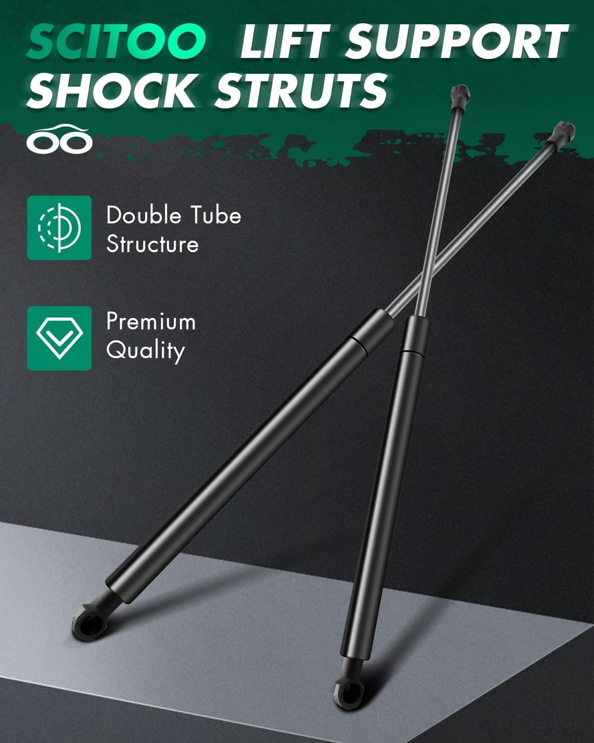 SCITOO Hood Struts fit for Lexus is F 2008-2013,Front Lift Support Shocks for Le