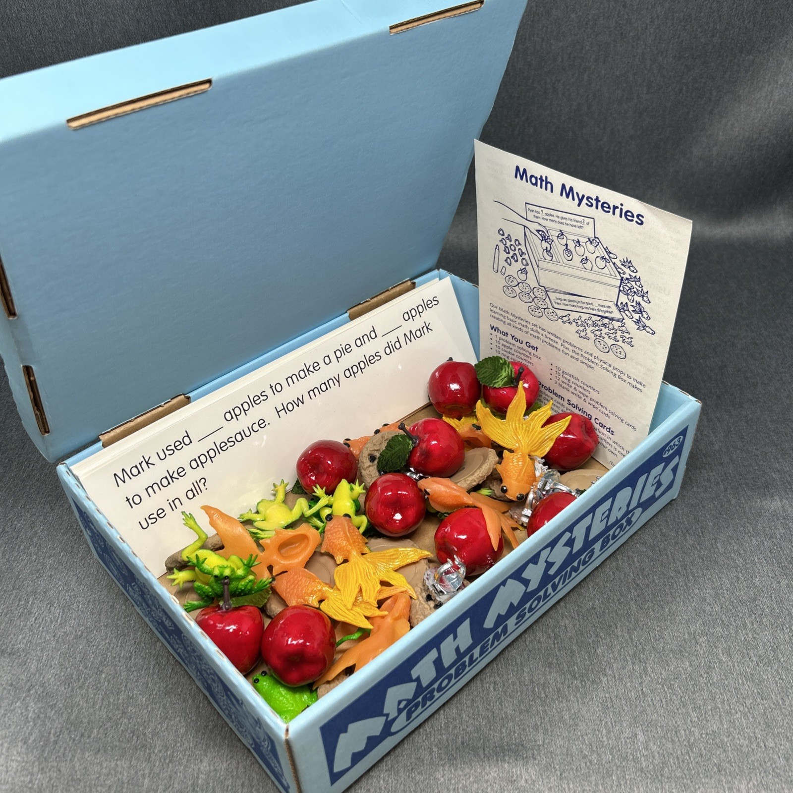 VTG 1995 Toys To Grow On Math Mysteries Problem Solving Box Fun Homeschool #963