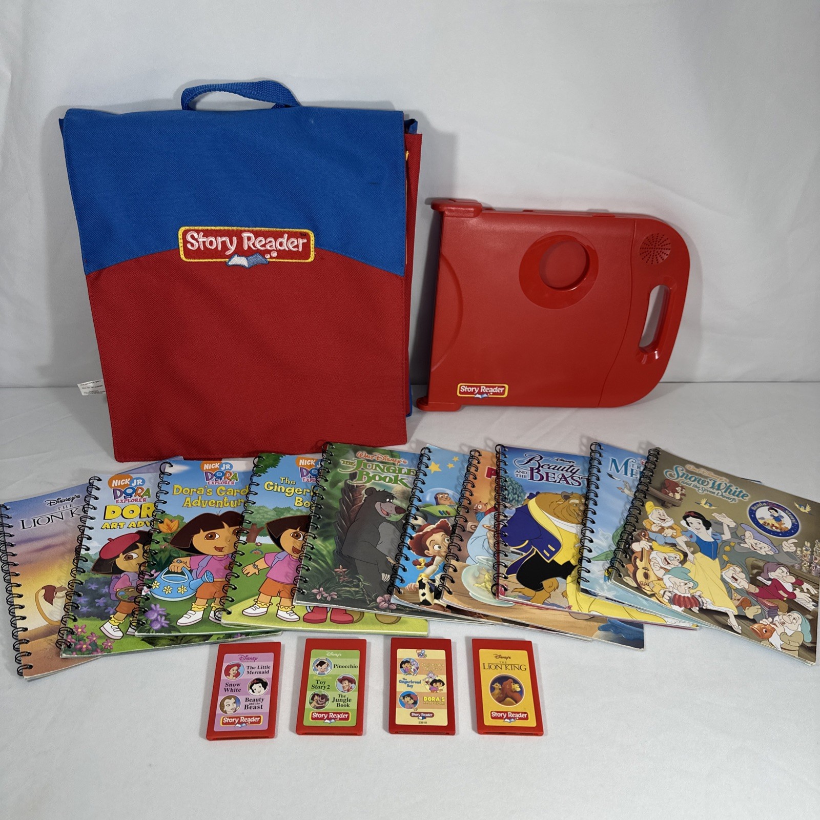 Children’s Story Reader System ~ Disney Princess, Pixar, Dora, Lion K 10 Books!