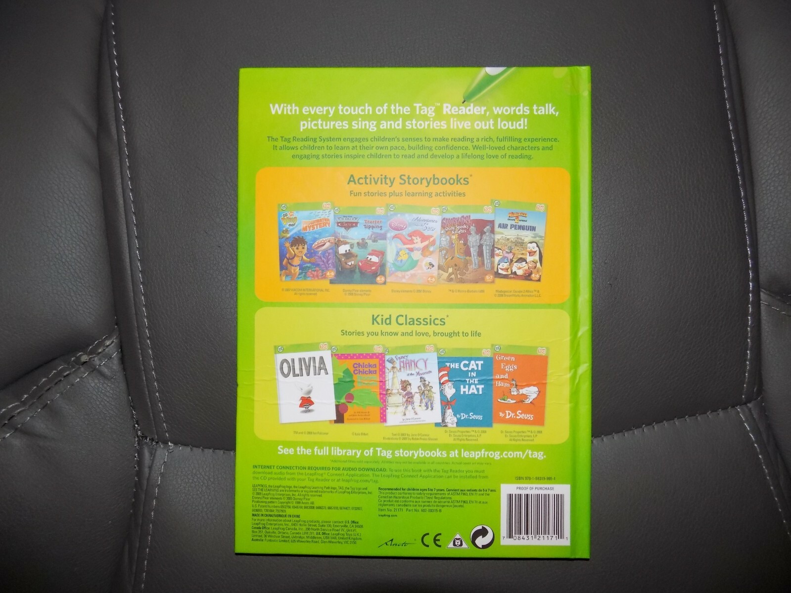 LEAP FROG DISNEY UP WITH ADVENTURE TAG BOOK