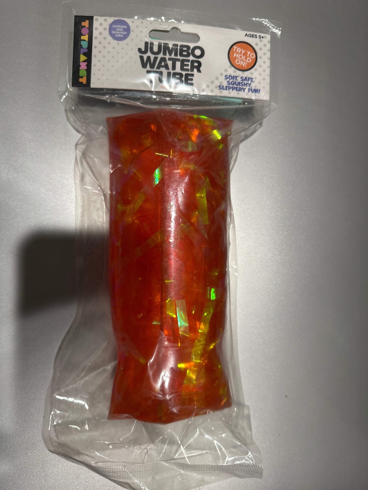 Jumbo Water Tube Fidget Toy – Orange